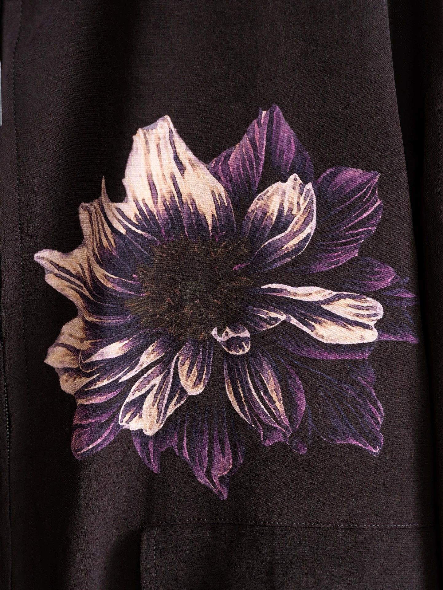 Yohji Yamamoto Yohji Yamamoto 25SS Dahlia Triacetate Zip Jacket Size US L / EU 52-54 / 3 - 5 Thumbnail