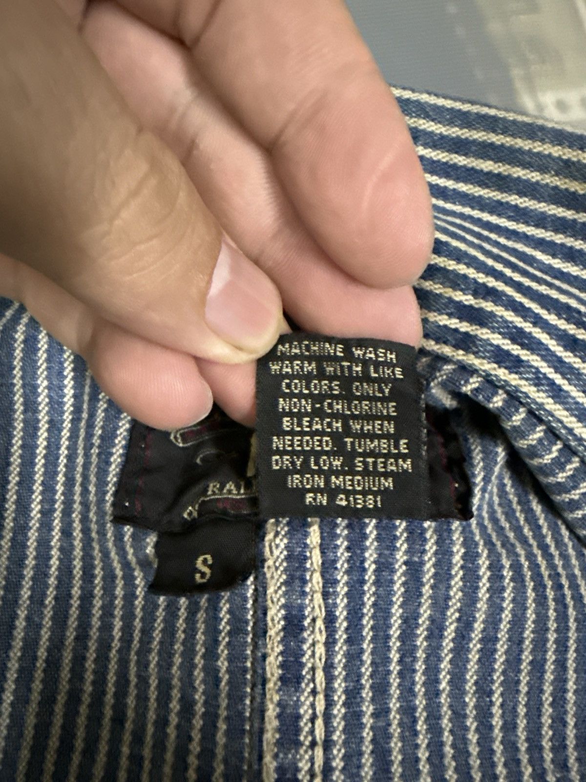 Polo Ralph Lauren RRL Double Ralph Lauren Hickory Denim Size US S / EU 44-46 / 1 - 12 Thumbnail
