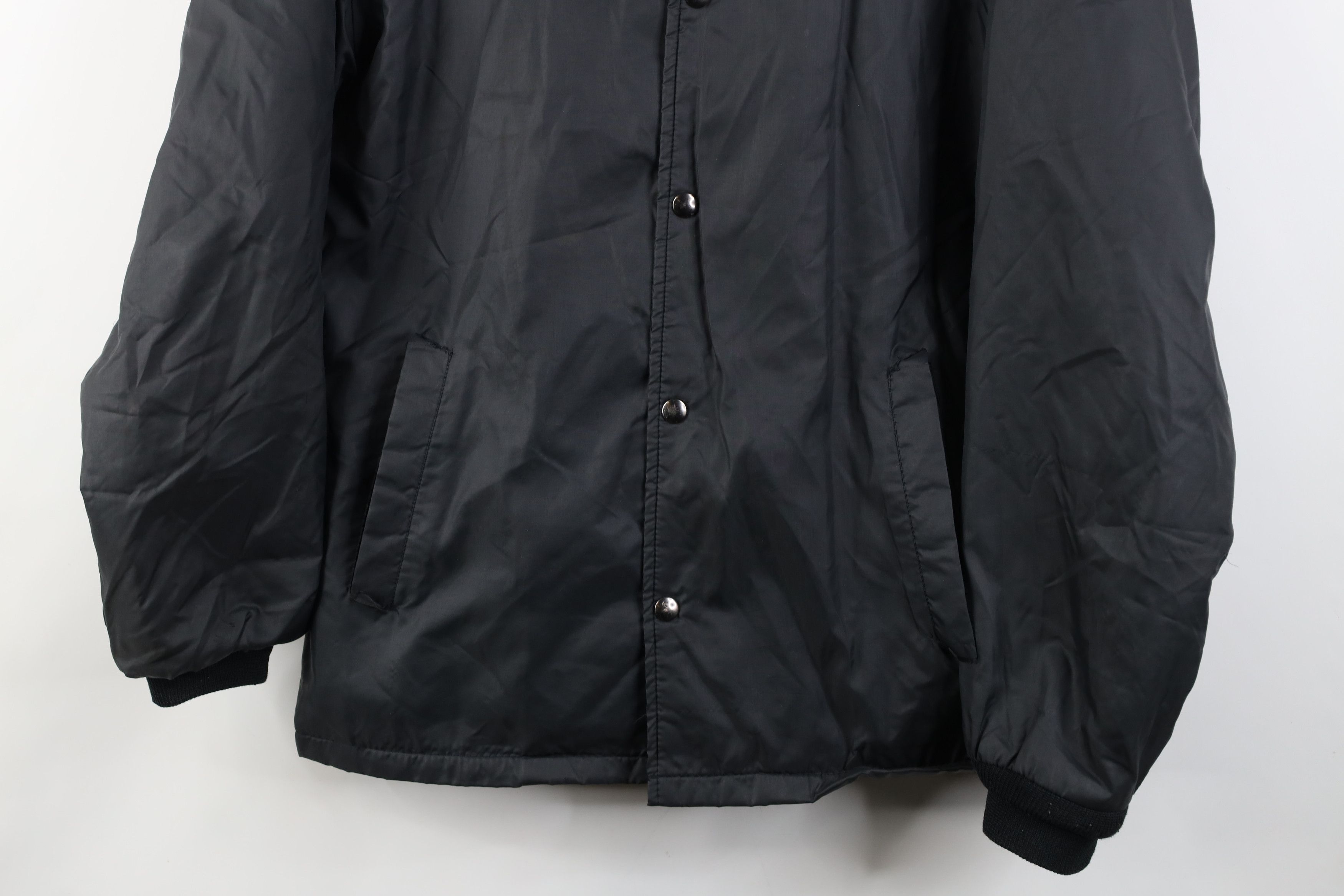 Vintage Vintage 70s Streetwear Lined Coach Coaches Jacket Black USA Size US M / EU 48-50 / 2 - 3 Thumbnail
