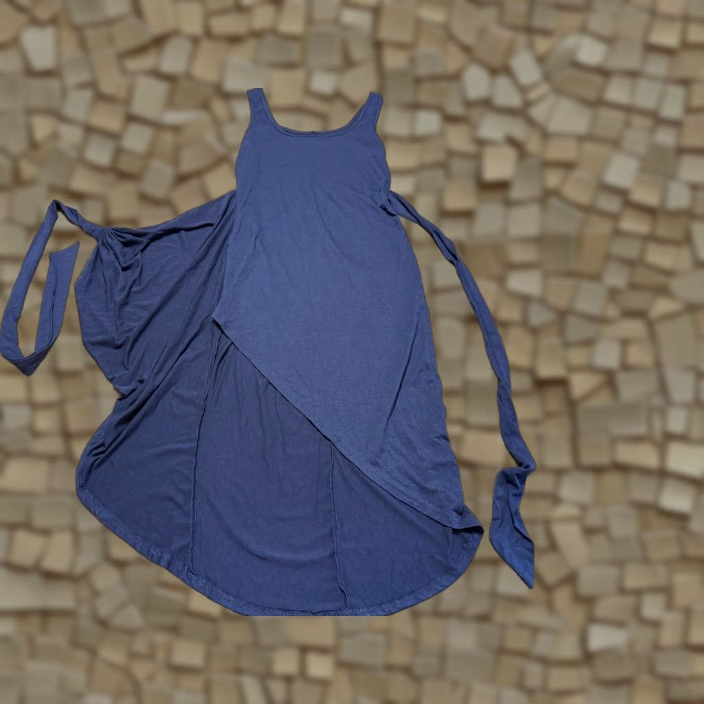 Shein **Women's Size Medium Blue Tank Top Tie Waist Shein Dress** User: Women's Size Medium Blue Tank Top Tie Waist Shein Dress Size M / US 6-8 / IT 42-44 - 1 Thumbnail