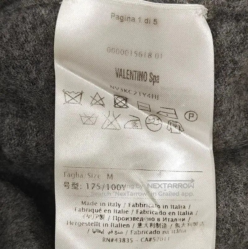 Other Valentino Women's Gray Cashmere Graphic Pullover . Size XS / US 0-2 / IT 36-38 - 6 Thumbnail