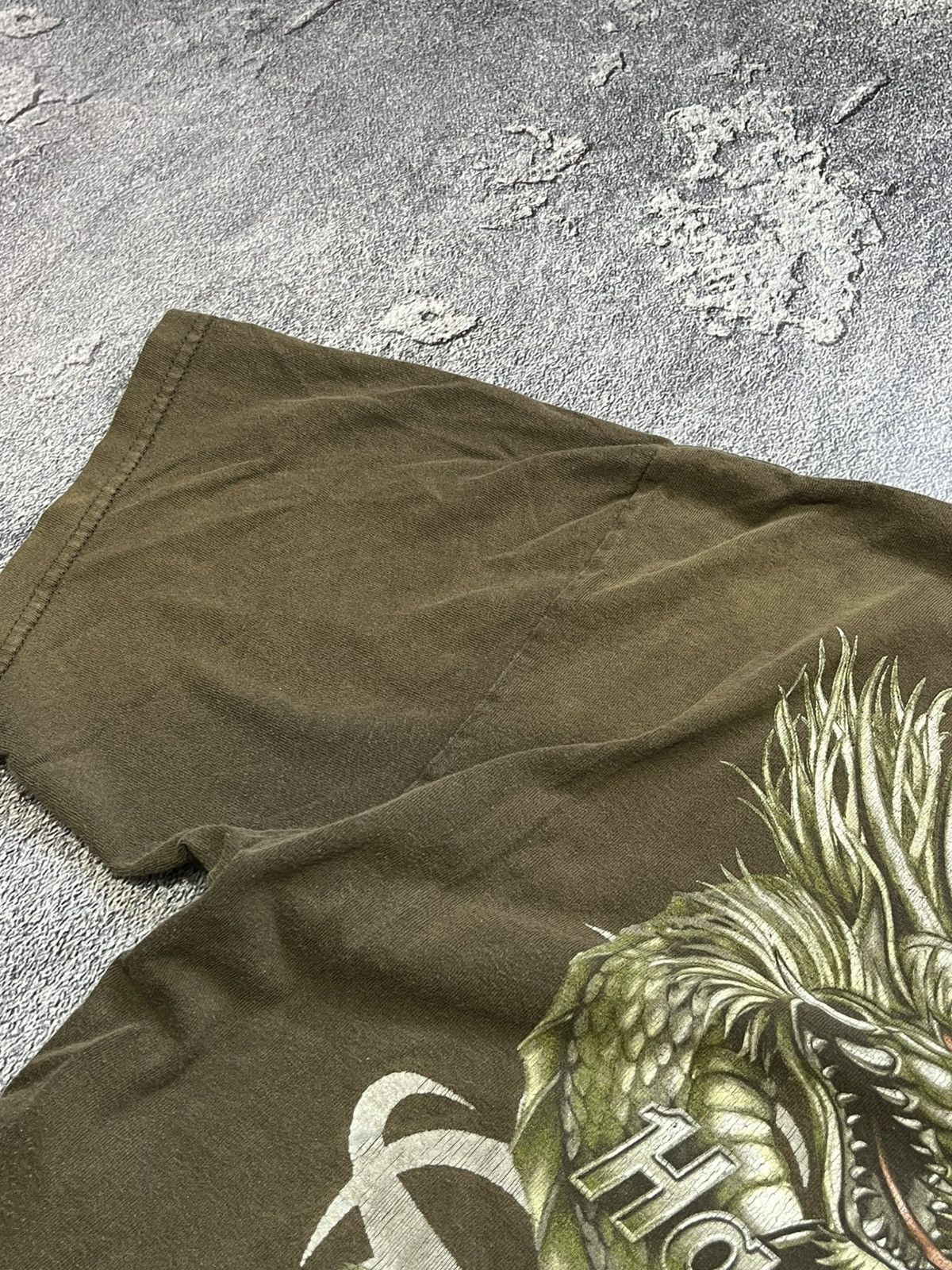 Hard Rock Cafe × Vintage Rare Hard Rock Hollywood Big Dragon Tiger Emblem T-shirt 90s Size US L / EU 52-54 / 3 - 6 Thumbnail