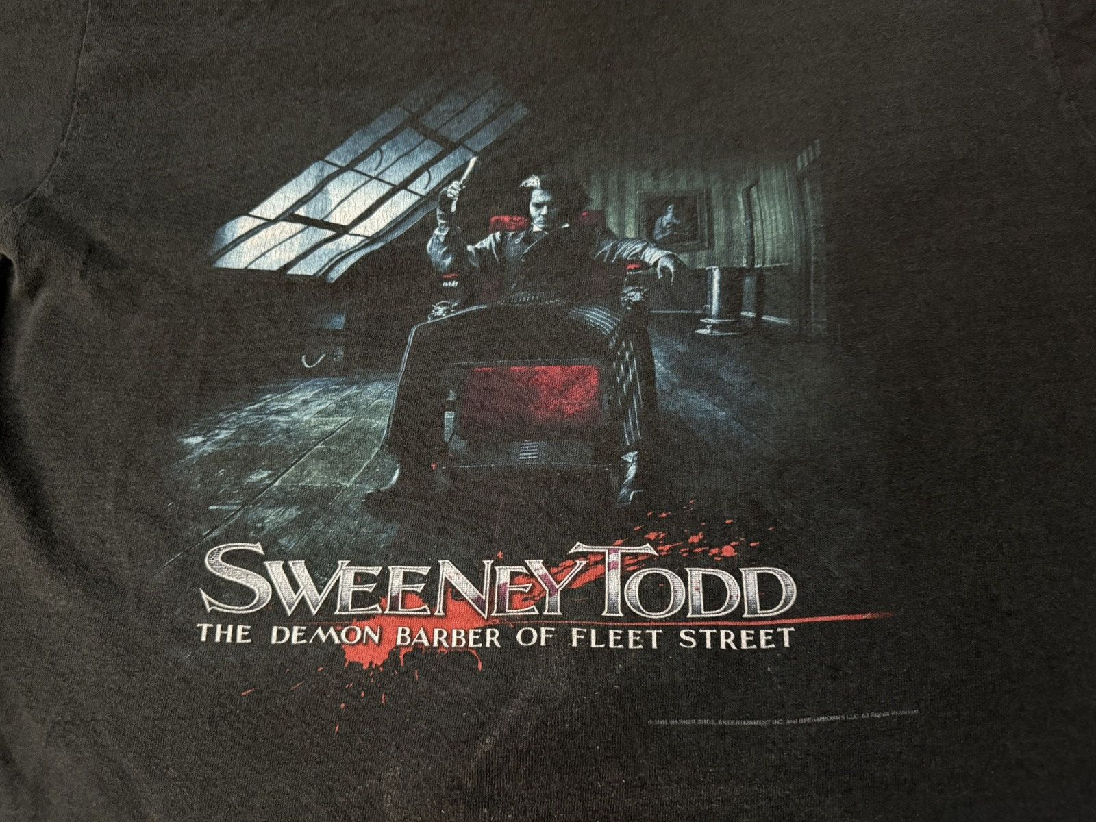 Vintage Vintage 00s Sweeney Todd the Demon Barber T-Shirt Film Movie Size US M / EU 48-50 / 2 - 3 Thumbnail