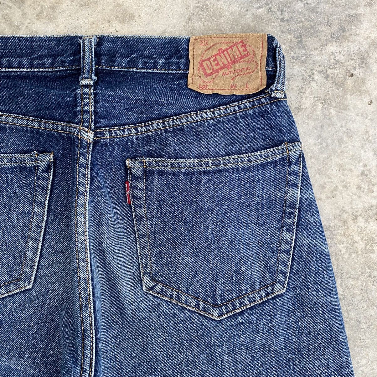 Denime Vintage 90’s Denime Japan Faded Blue Selvedge Jeans Size US 30 / EU 46 - 12 Thumbnail