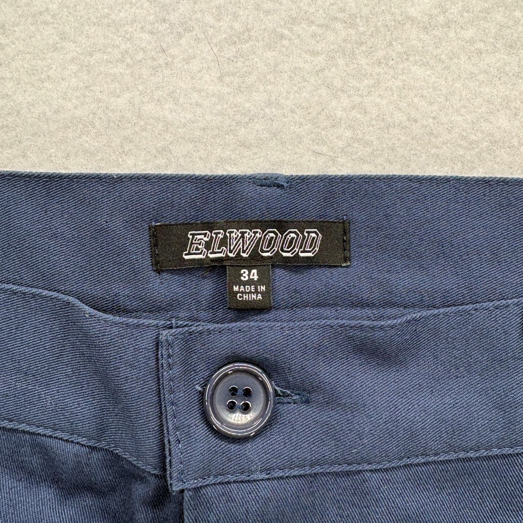 Elwood Elwood Chino Jogger Pants Mens 34 Dark Navy Slim Fit Cotton Casual NWT Revise Size US 34 / EU 50 - 5 Thumbnail