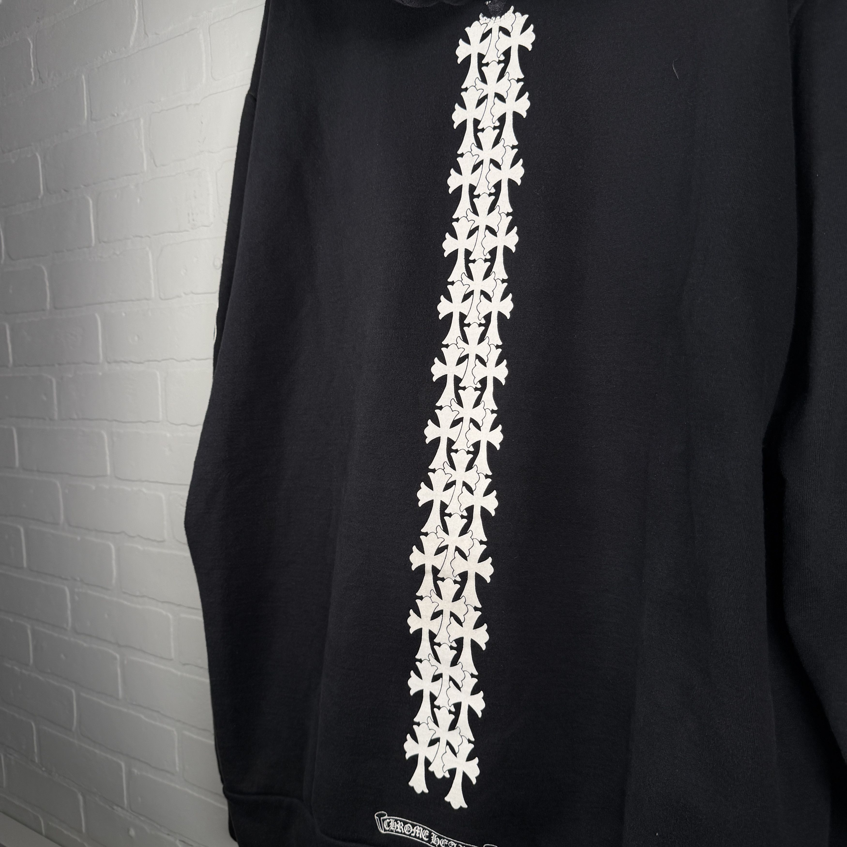 Chrome Hearts Chrome Hearts Tire Track Cemetery Cross Spine Hoodie Size US XL / EU 56 / 4 - 8 Thumbnail