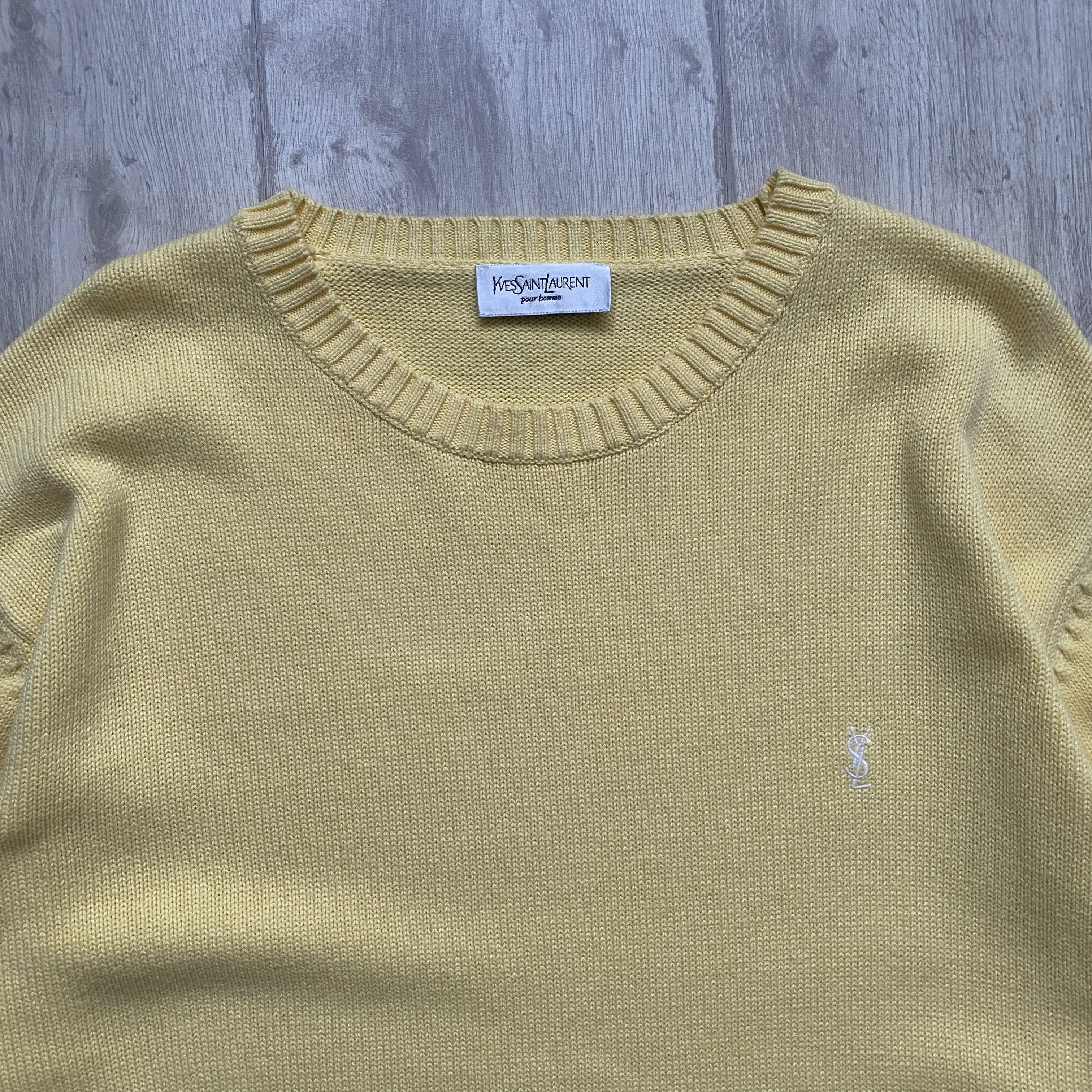 Yves Saint Laurent Vintage 90s Yves Saint Laurent YSL Knit Sweater Jumper Y2k Size US XXL / EU 58 / 5 - 2 Thumbnail