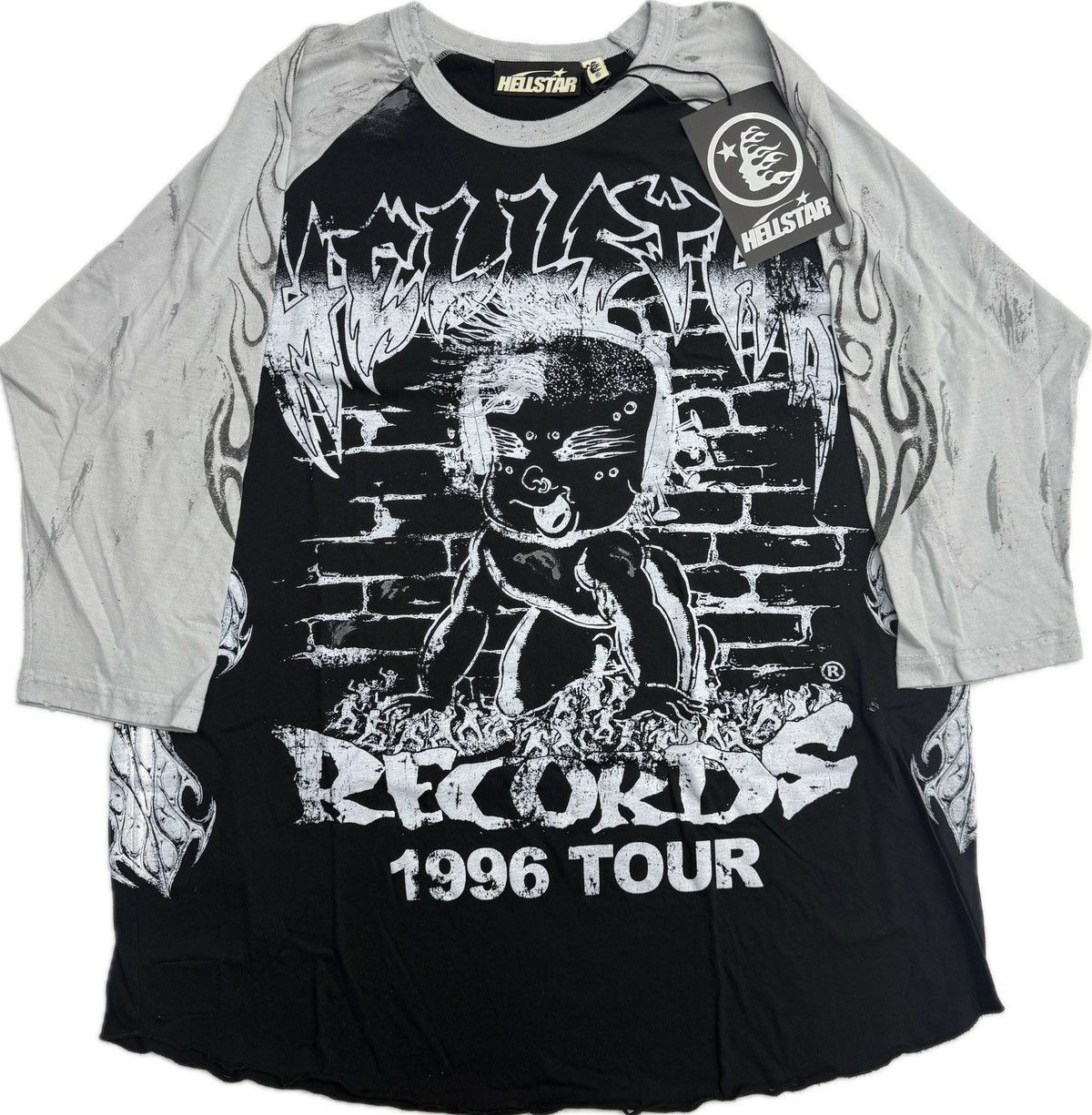 HELLSTAR Hellstar Record Baby Long Sleeve T-shirt Size US XL / EU 56 / 4 - 1 Thumbnail