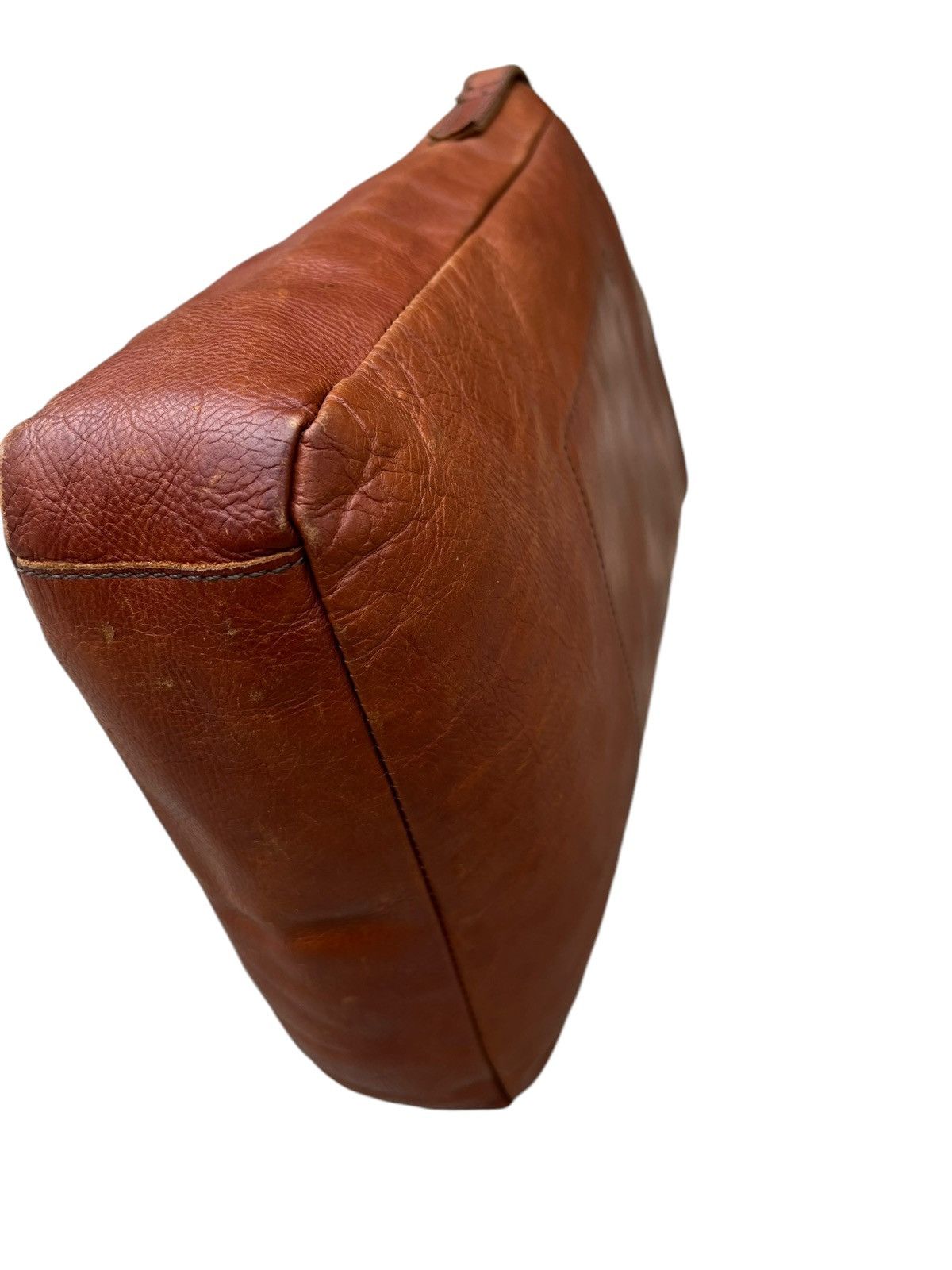 Leather Vintage Turkuabo Japan Faded Patina Leather Sling Bag Size ONE SIZE - 13 Thumbnail