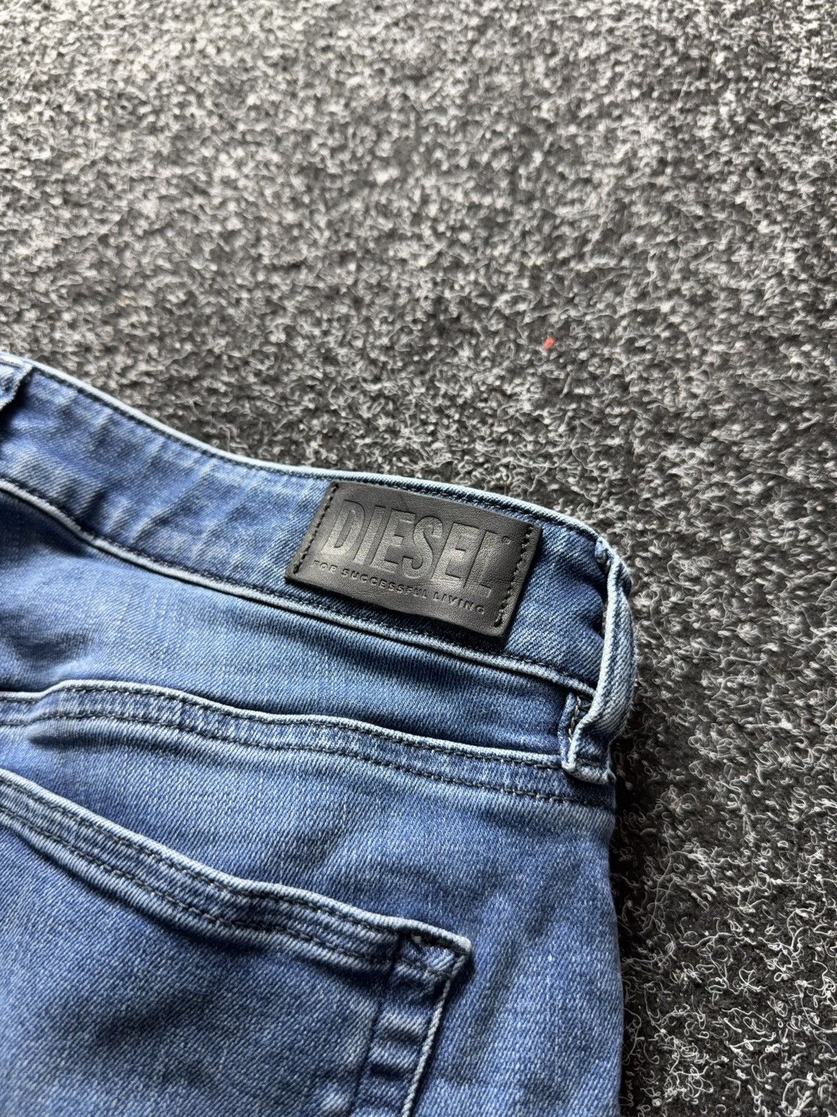 Diesel Luxury 00s Y2K Diesel SLANDY Super Skinny Jeans Light Wash Size 28" / US 6 / IT 42 - 17 Thumbnail