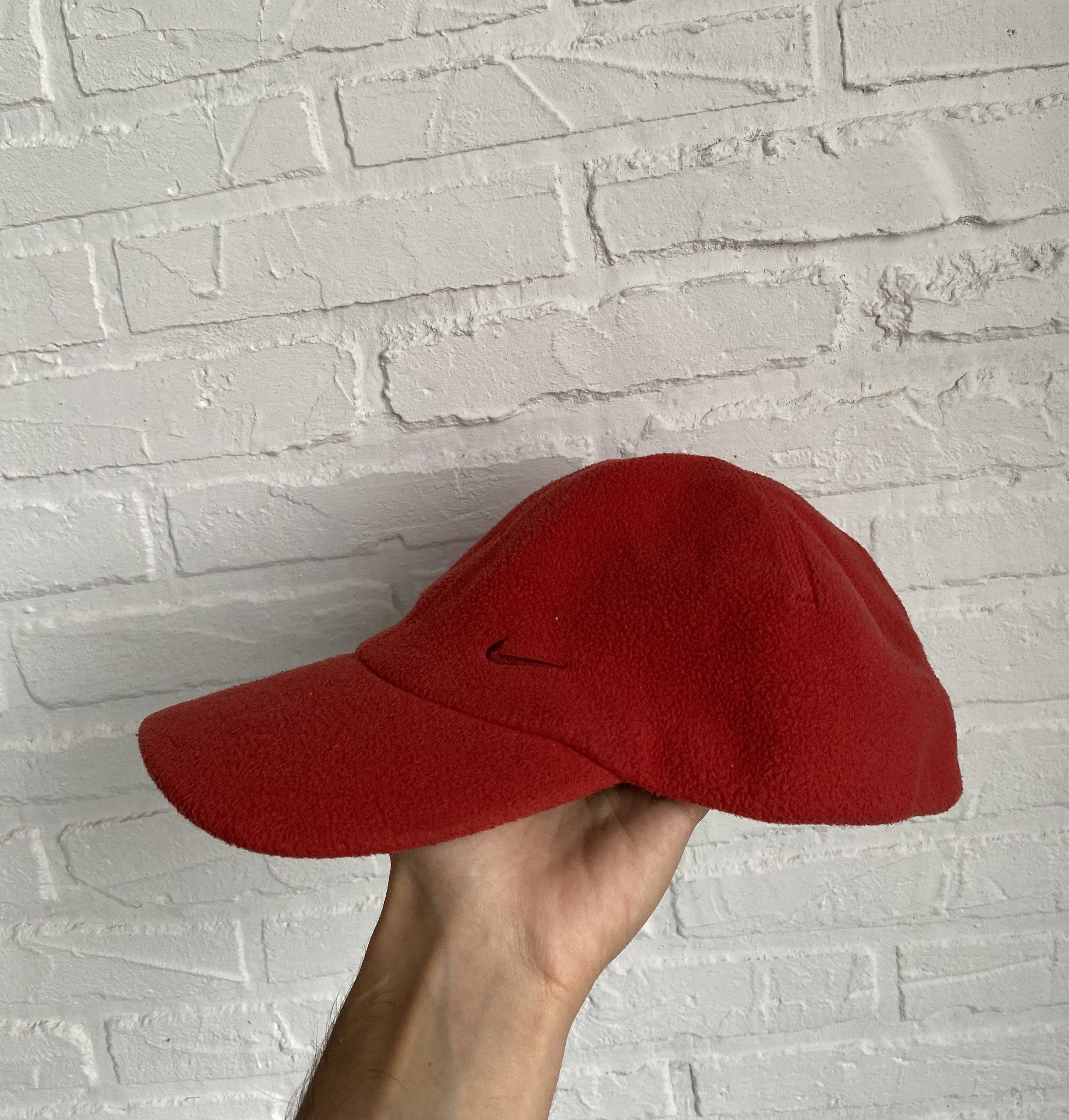 Nike × Vintage Vintage Nike Fleece baseball cap Size ONE SIZE - 1 Thumbnail