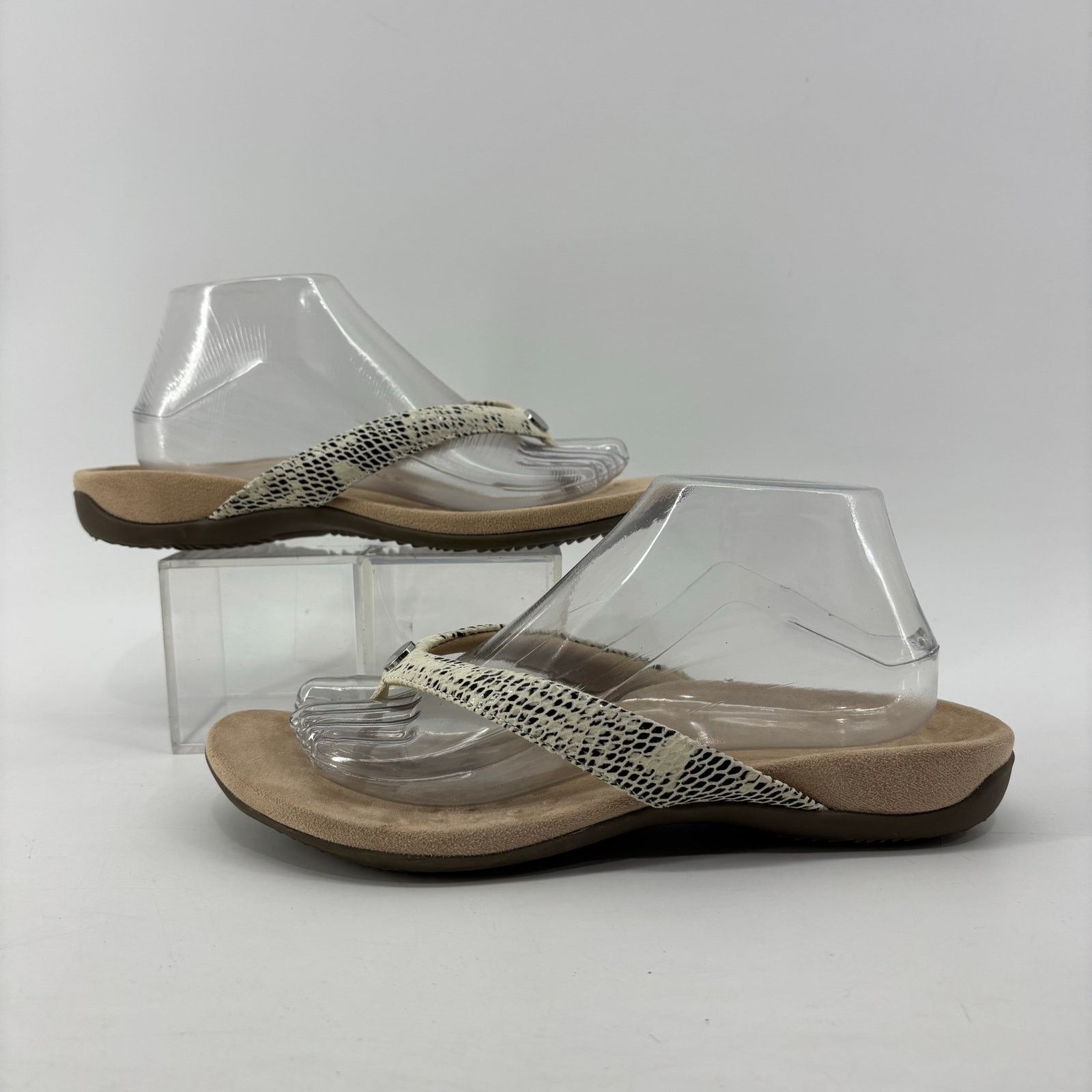 Vionic Vionic Dillon Womens Sz 9 Snake Embossed Flip Flop Sandal Size US 9 / IT 39 - 6 Thumbnail