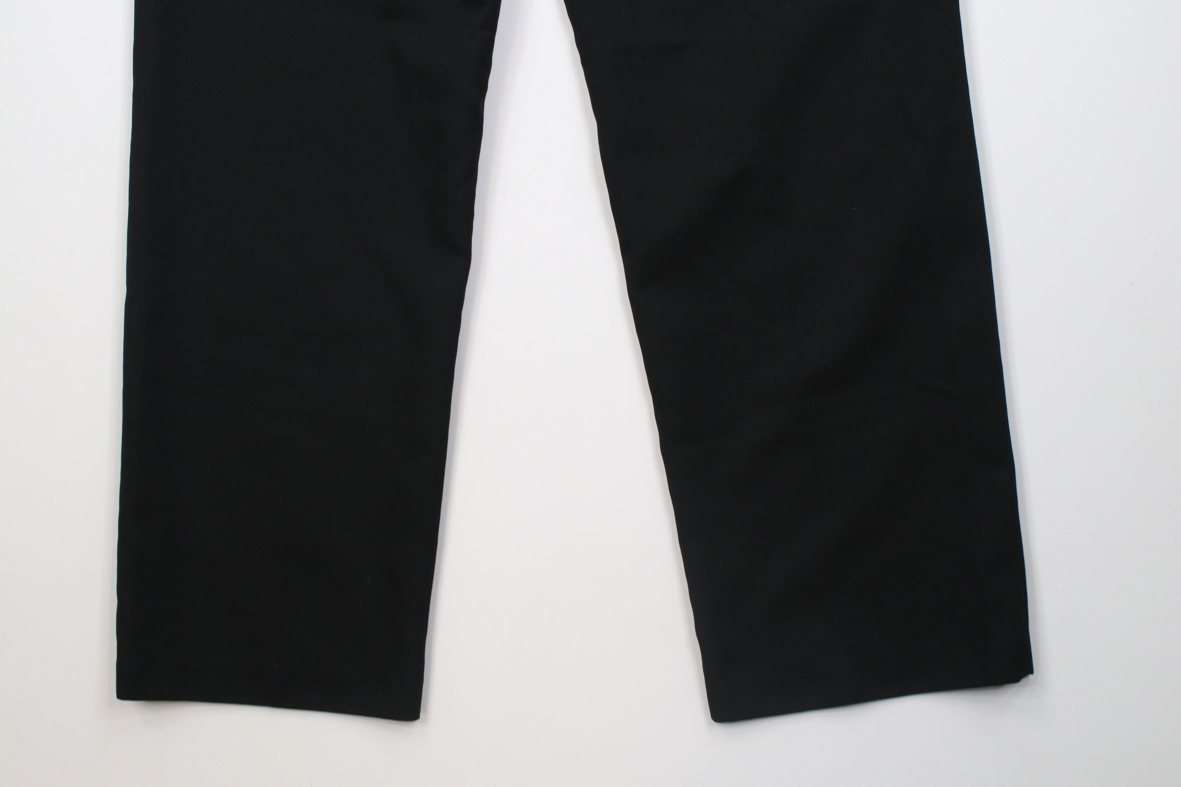 Vintage Vintage 90s Streetwear Flared Wide Leg Chino Pants Black Size US 34 / EU 50 - 14 Thumbnail