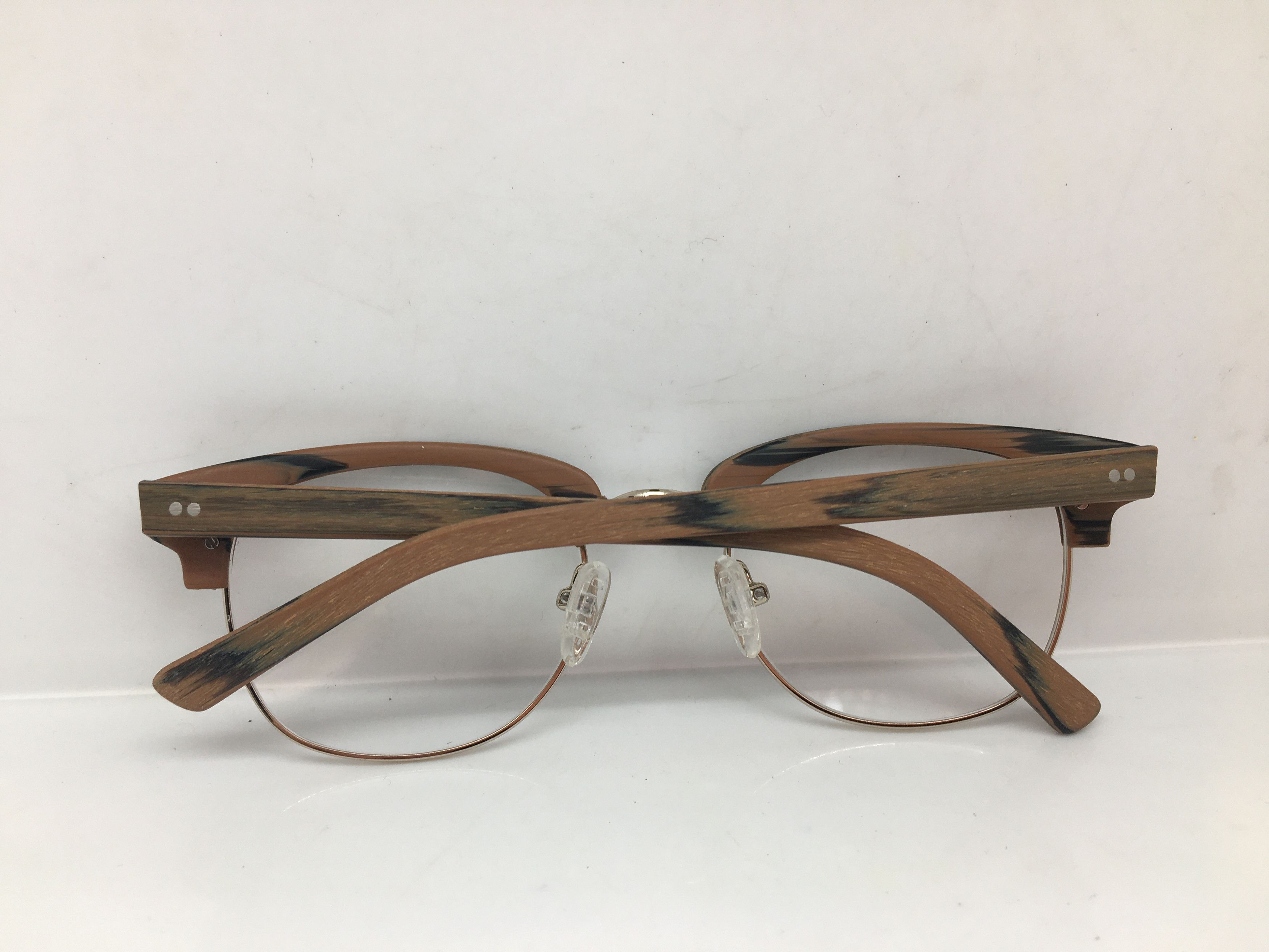 Other Eyebuydirect Concorde Malcolm X Wood SIlver Eyeglasses Size ONE SIZE - 7 Thumbnail