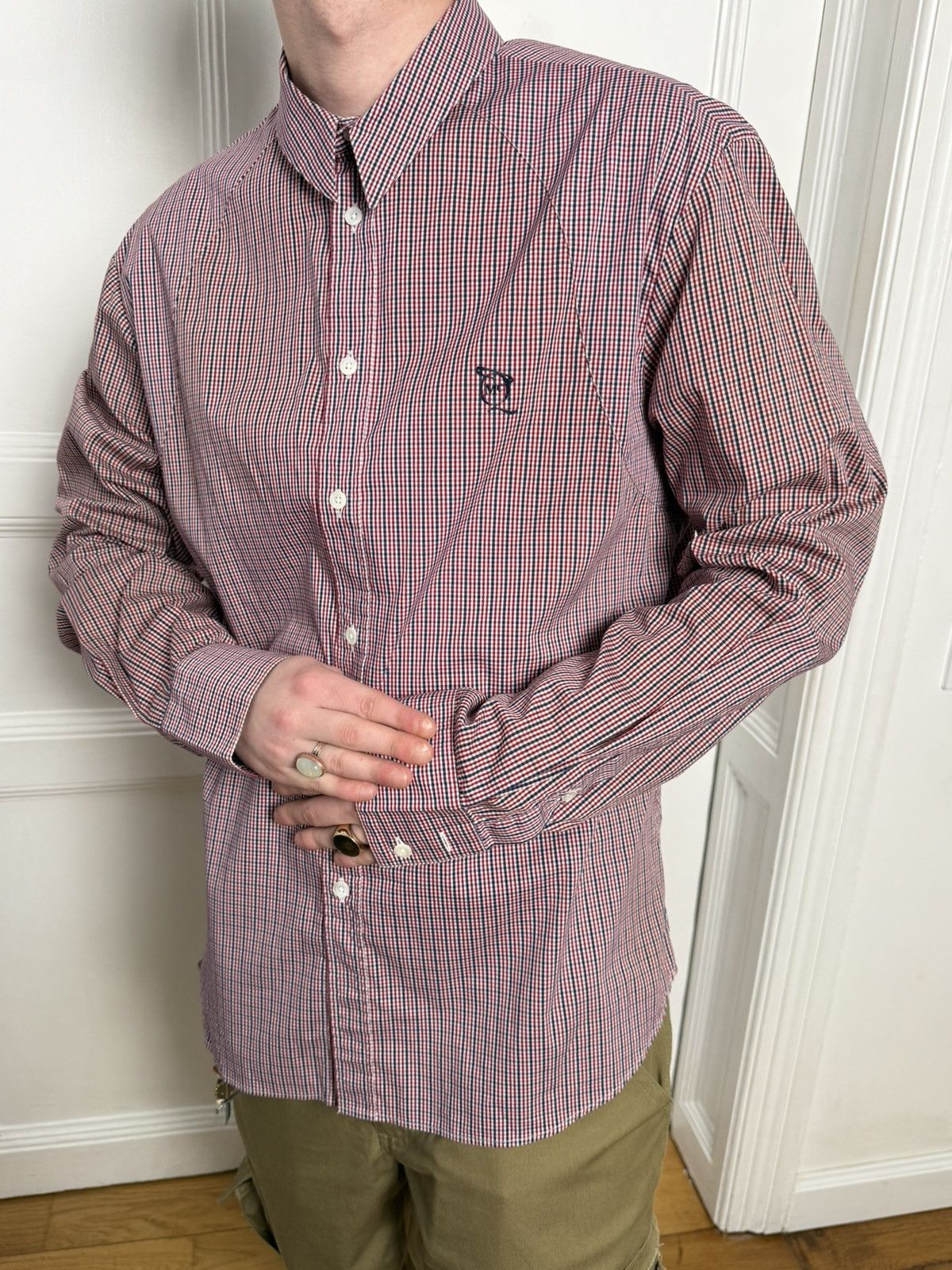 Alexander McQueen Alexander Mqueen vintage 2008 mcqueen check shirt Size US XL / EU 56 / 4 - 18 Thumbnail