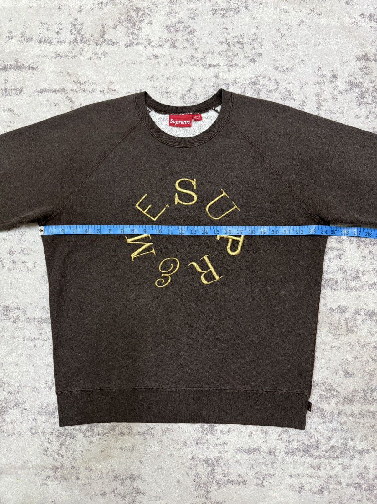 Supreme Supreme Circle Emroidery Logo Sweatshirt Size US XL / EU 56 / 4 - 19 Thumbnail