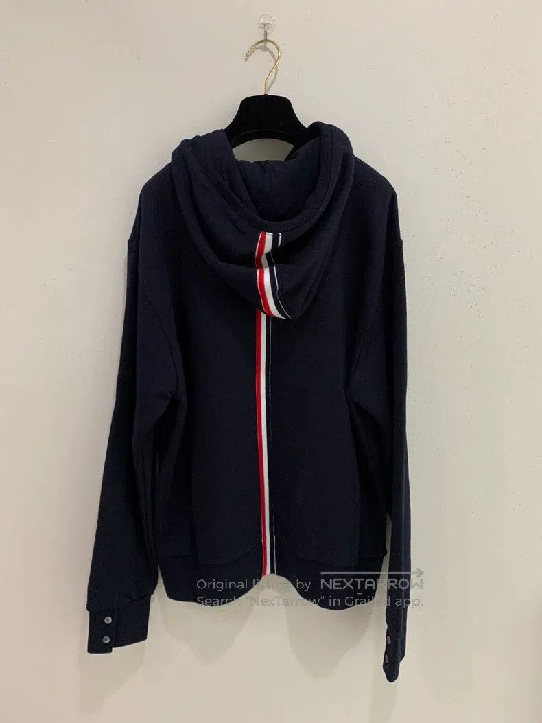 Thom Browne Thom Browne Dark Blue Hooded Sweatshirt Size US M / EU 48-50 / 2 - 3 Thumbnail