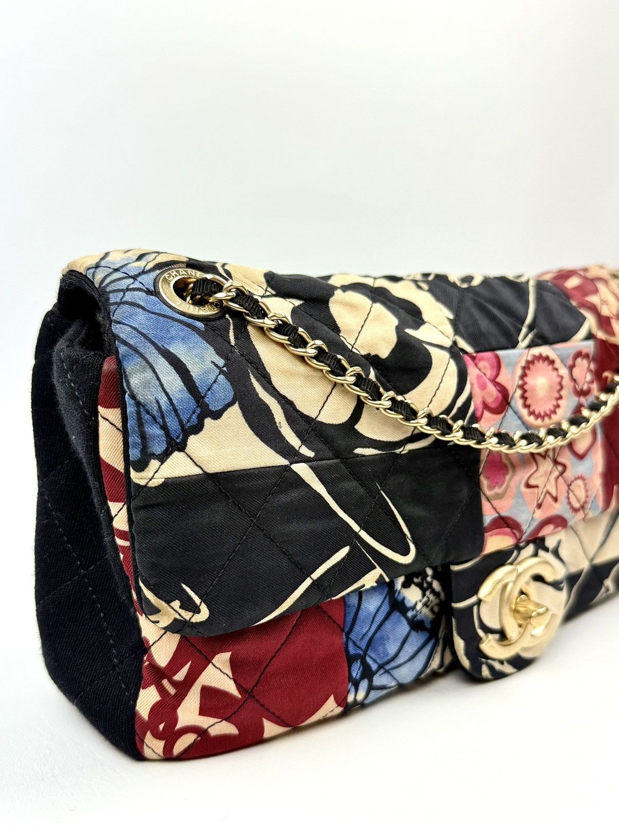 Chanel Chanel - 2014 - Jersey - Patchwork - Mini - Flap Size ONE SIZE - 3 Thumbnail