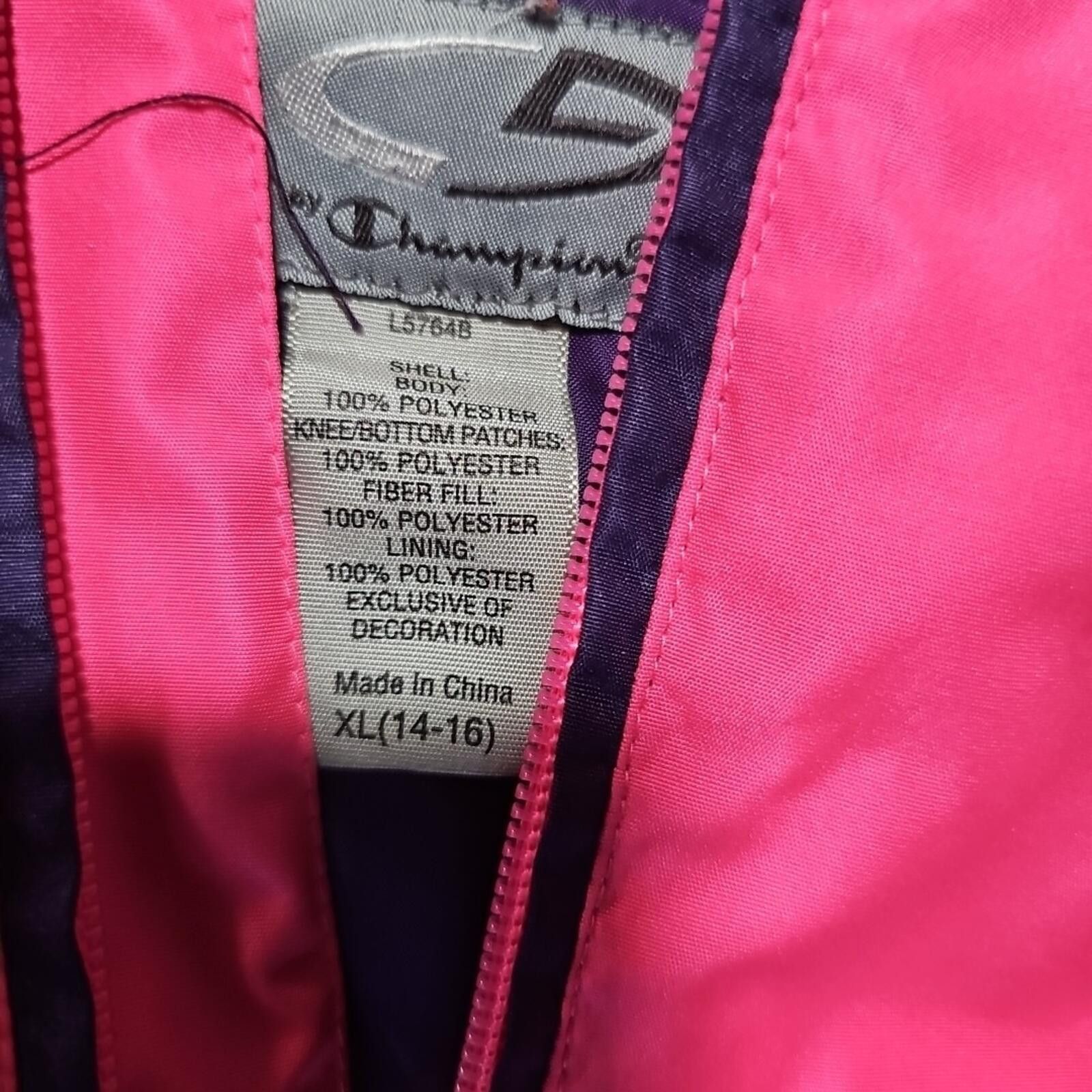 Champion CG Champion Pink Bib Snowpants XL(14-16) Size ONE SIZE - 4 Thumbnail