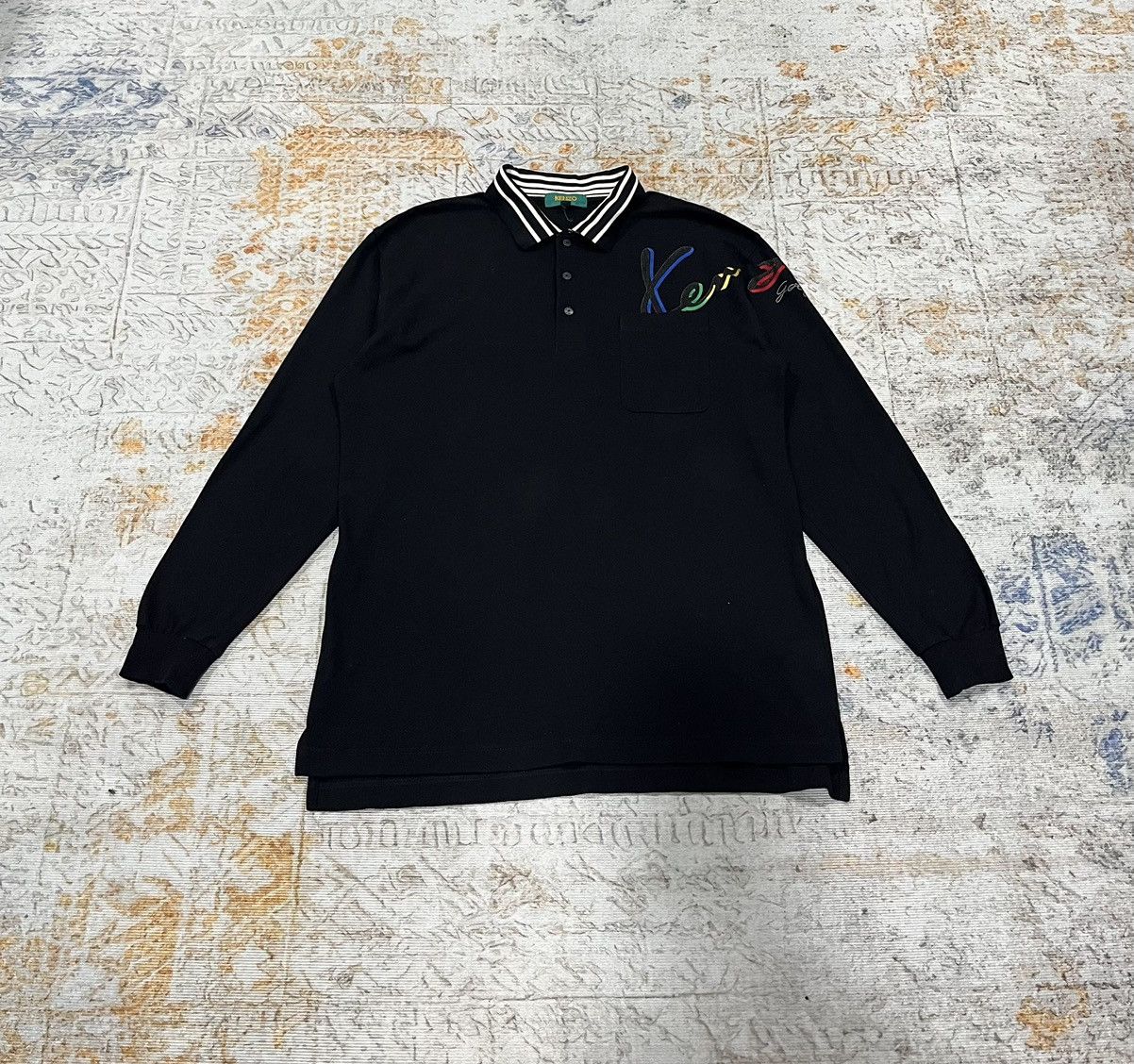 Kenzo Vintage Kenzo Golf Polo Longsleeve Size US L / EU 52-54 / 3 - 1 Thumbnail