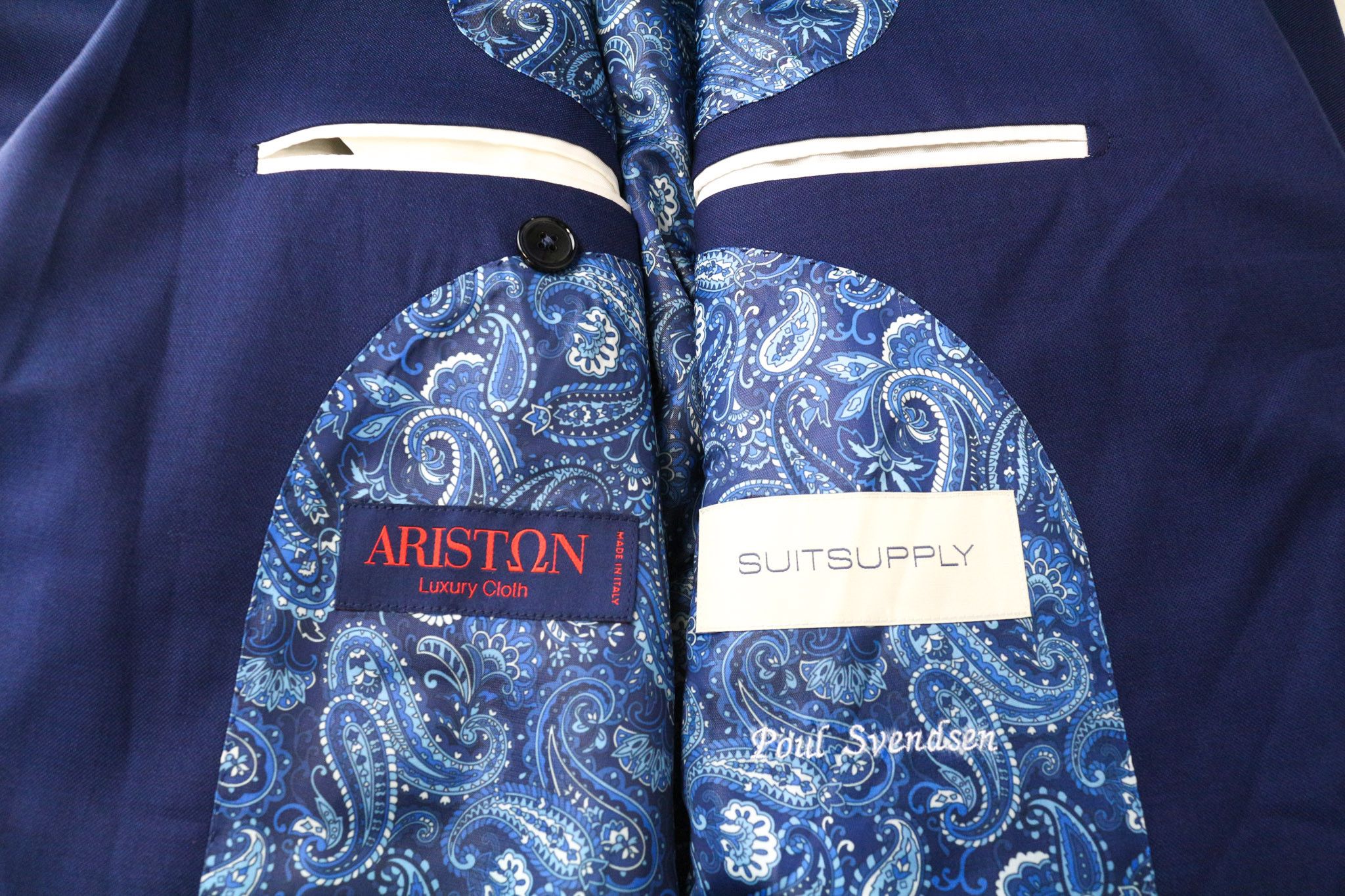 Suitsupply LA SPALLA UK42R Blue Wool Waistcoat Suit 76135 Size 42R - 8 Thumbnail