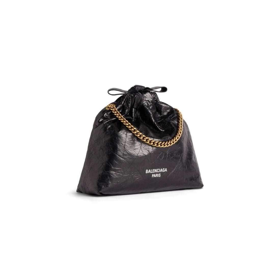 Balenciaga o1tr1nto0226 Size: OS / Crush XS Tote Bag in Black Size ONE SIZE - 2 Thumbnail
