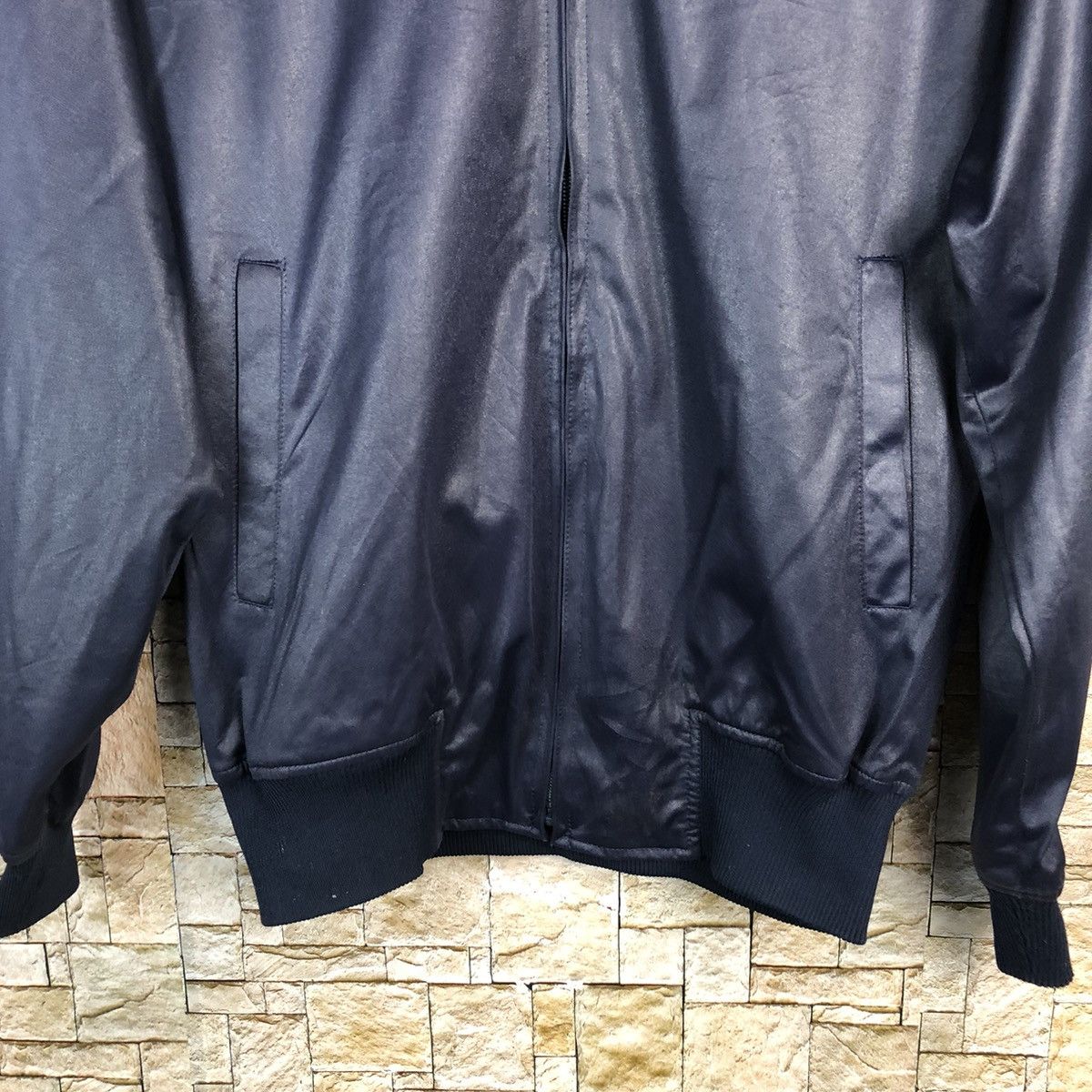 Dunlop vintage Dunlop Dark Blue Bombers Jacket #A377 Size US M / EU 48-50 / 2 - 7 Thumbnail