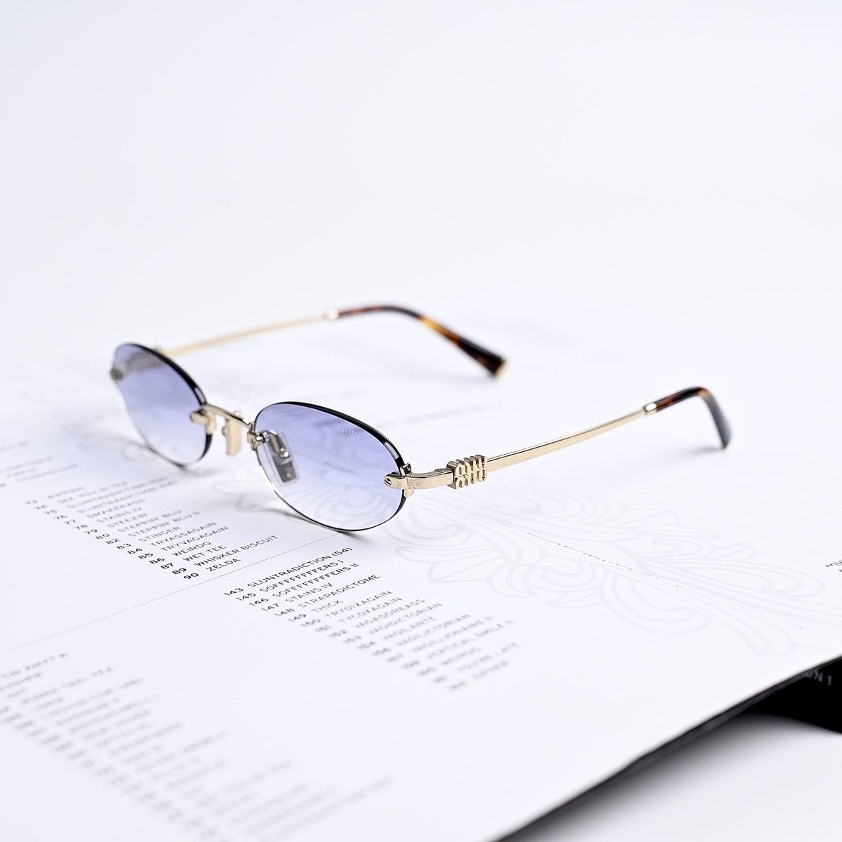 Miu Miu MIU MIU 0MU A54S ZVN80O SUNGLASSES Size ONE SIZE - 1 Thumbnail