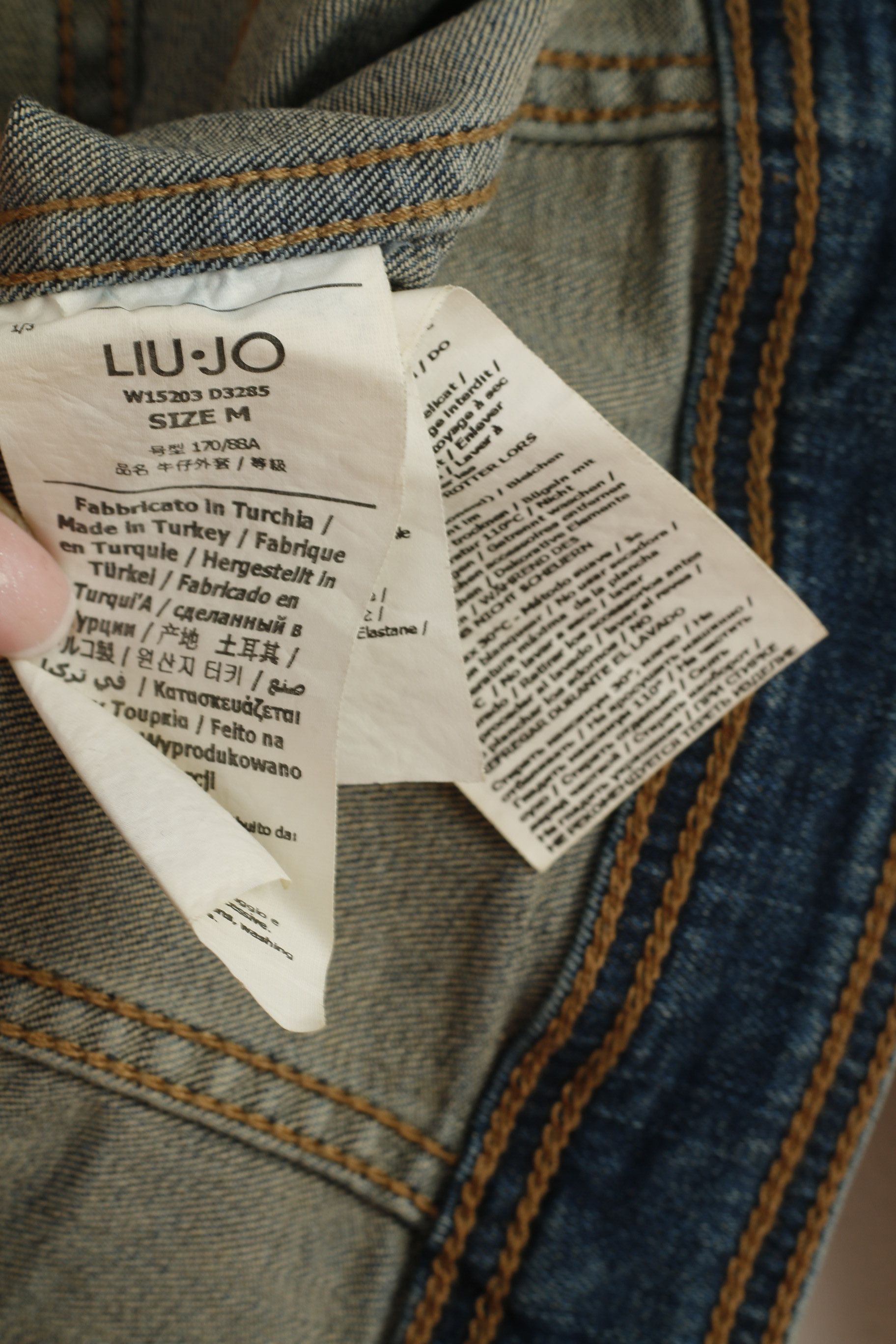 Liu Jo LIU-JO Jeans Women M (S) Jacekt Blue Denim 7916 Size M / US 6-8 / IT 42-44 - 6 Thumbnail