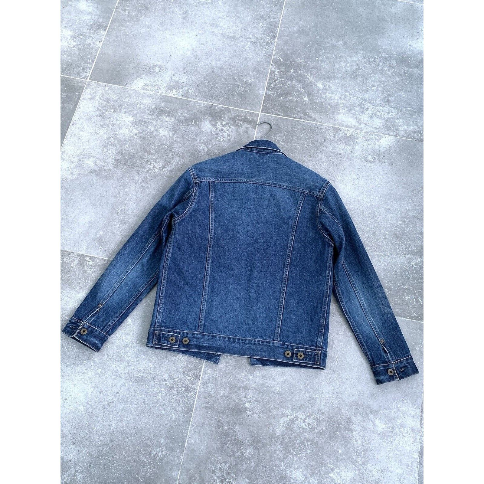 Japan Blue × Japanese Brand Men's JAPAN BLUE JEANS Denim Trucker Jacket Bomber Coat S-M Size US M / EU 48-50 / 2 - 19 Thumbnail