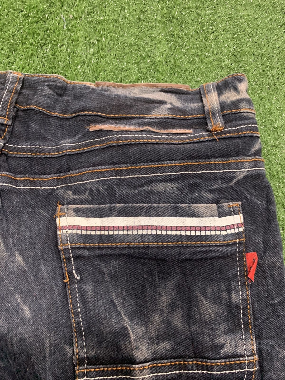 Affliction Unbrand Jeans Crazy Lightning Wash & rare design. Size US 34 / EU 50 - 7 Thumbnail
