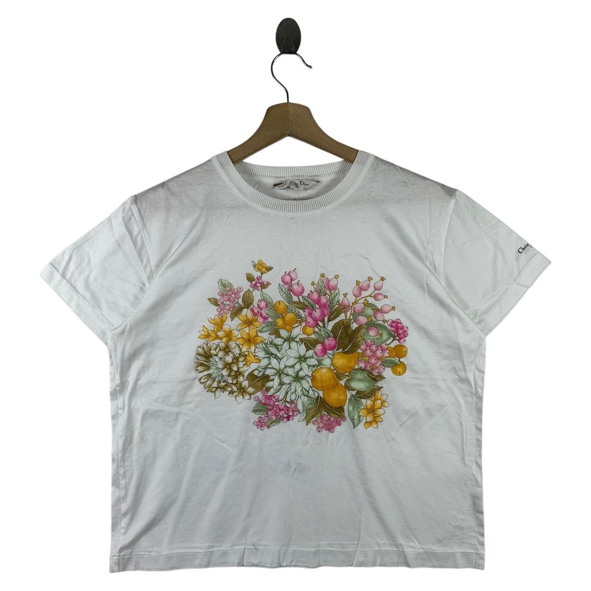 Christian Dior Monsieur × Vintage Vintage CHRISTIAN DIOR sports flowers printed tees Size M / US 6-8 / IT 42-44 - 1 Thumbnail