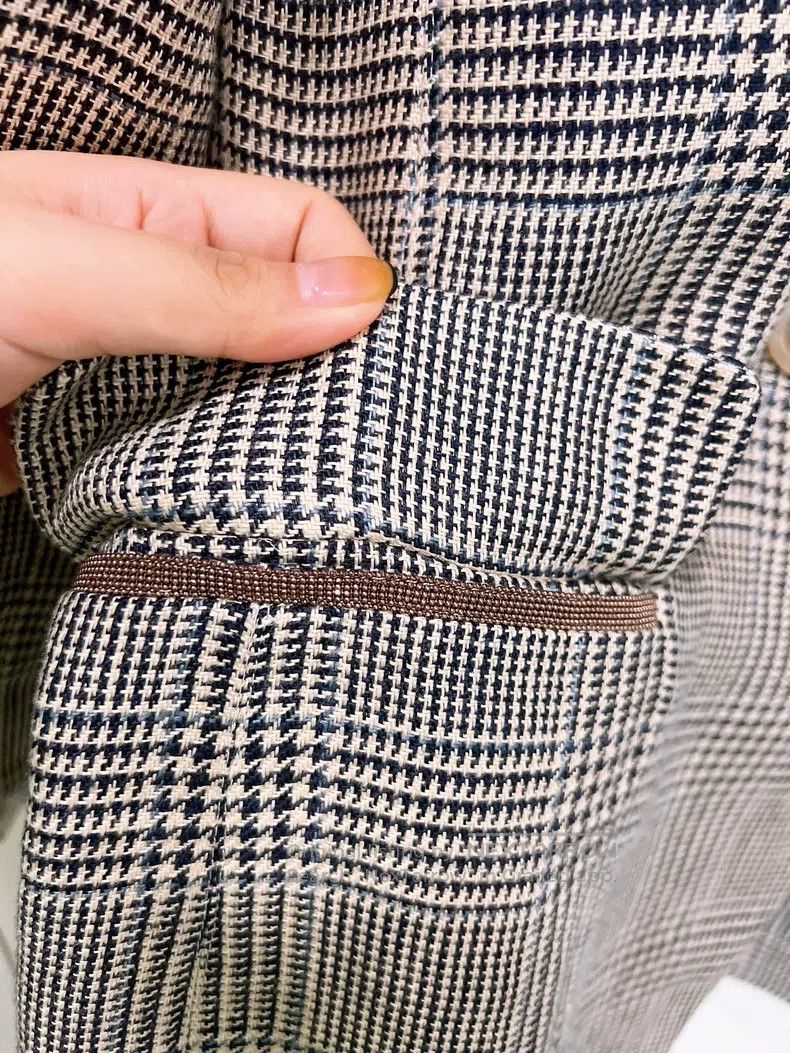 Brunello Cucinelli Brunello Cucinelli Plaid Linen Blazer Size XS / US 0-2 / IT 36-38 - 4 Thumbnail