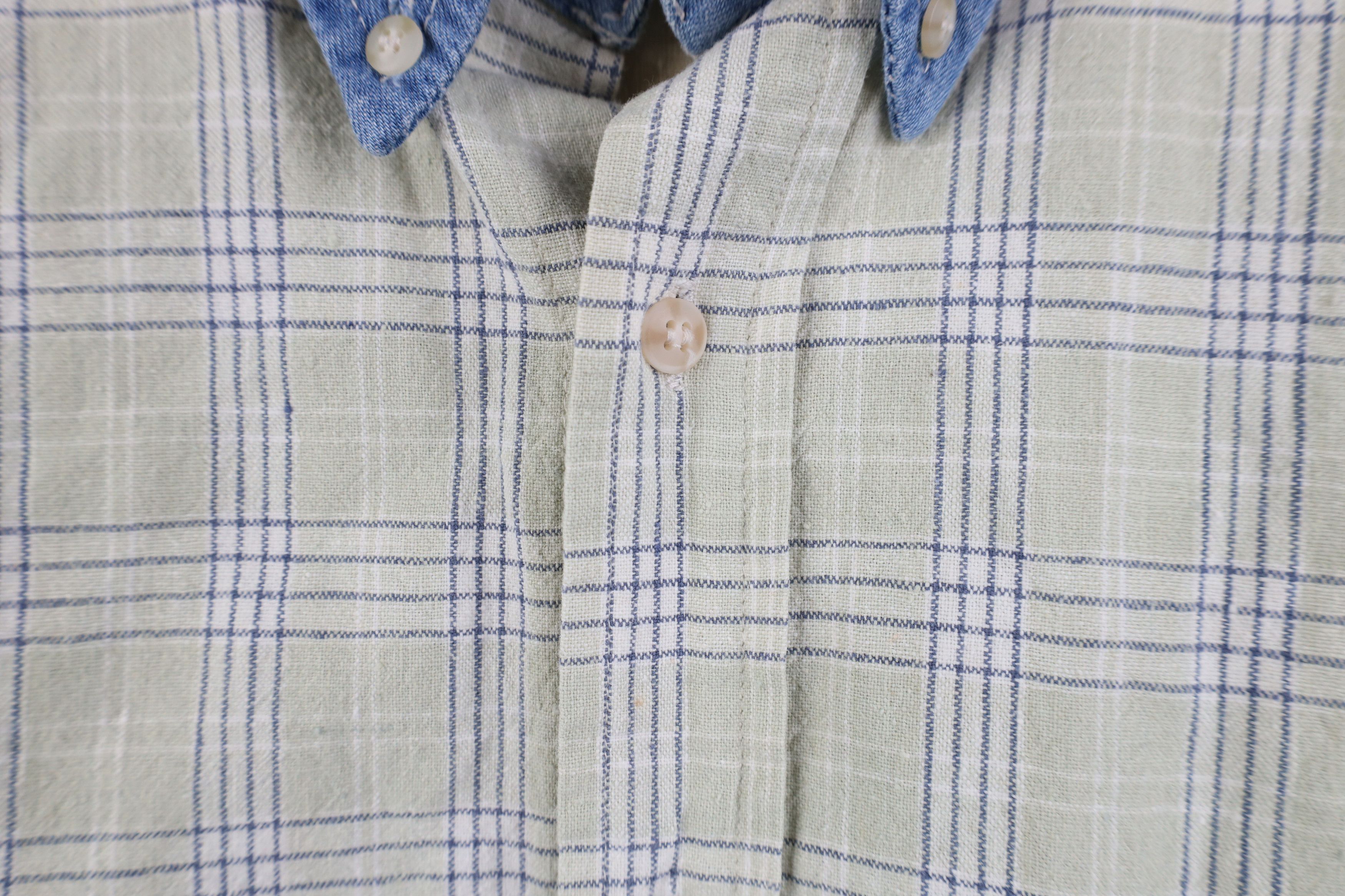 Vintage Vintage 90s Streetwear Blend Denim Collar Button Down Shirt Size US XL / EU 56 / 4 - 4 Thumbnail
