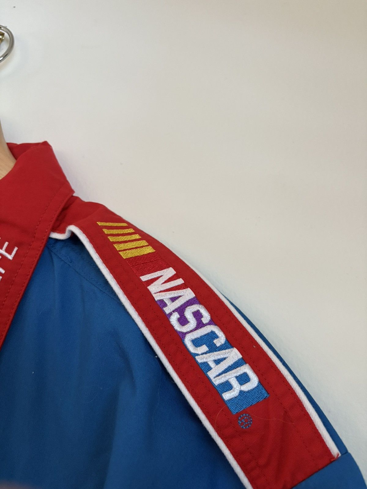 NASCAR Vintage NASCAR Cafe racing button-up in bold red/blue Size US XL / EU 56 / 4 - 11 Thumbnail