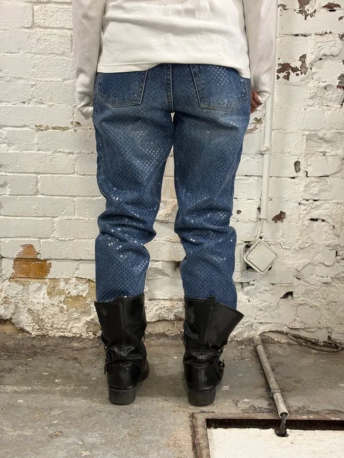 Roberto Cavalli FW1999 Roberto Cavalli Blue Dynamic Royal Denim Jeans Size 26" / US 2 / IT 38 - 4 Thumbnail