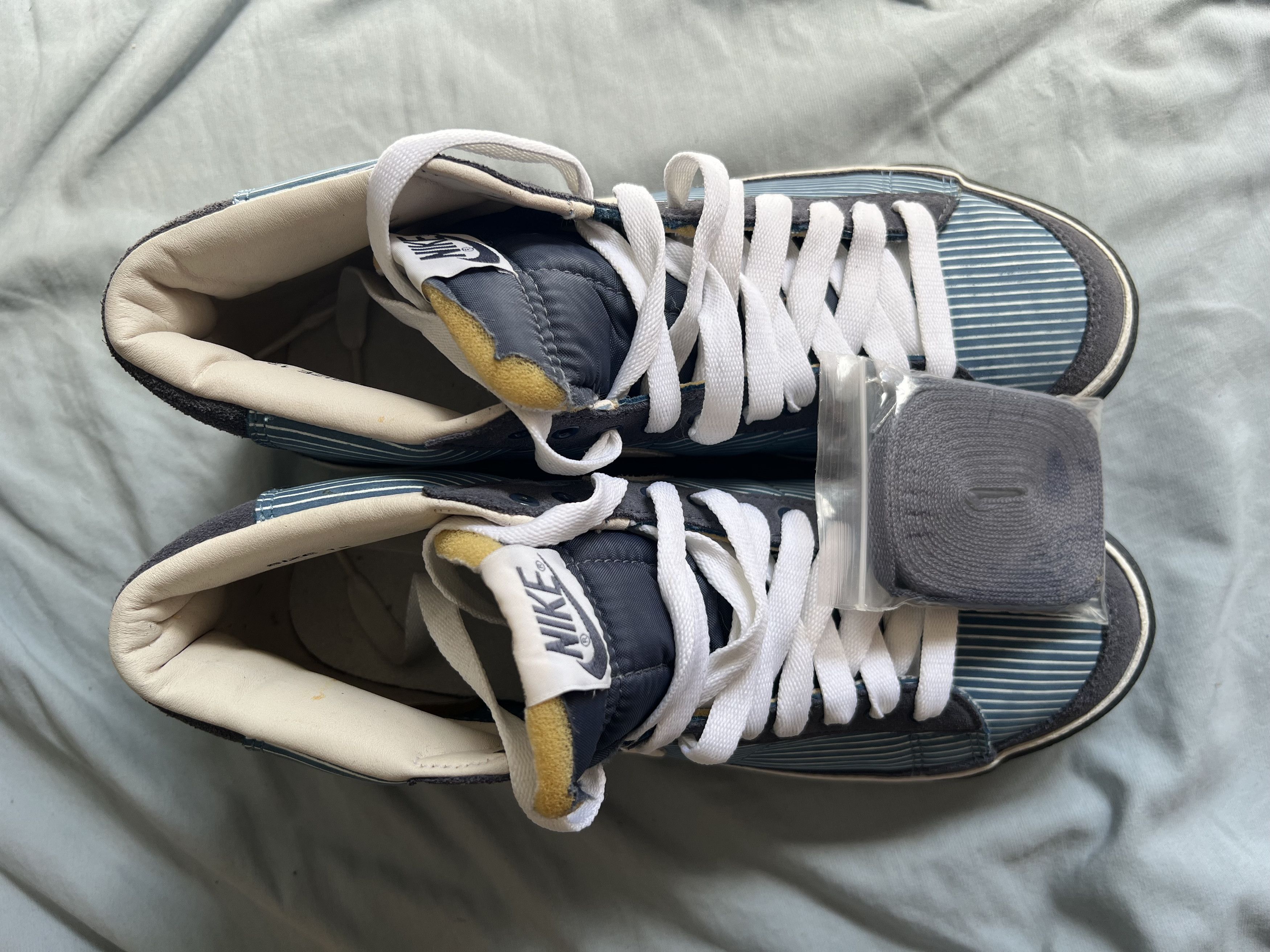 Nike Nike Blazer Mid Striped Blue/White Size 12W/10.5M Size US 10.5 / EU 43-44 - 3 Thumbnail