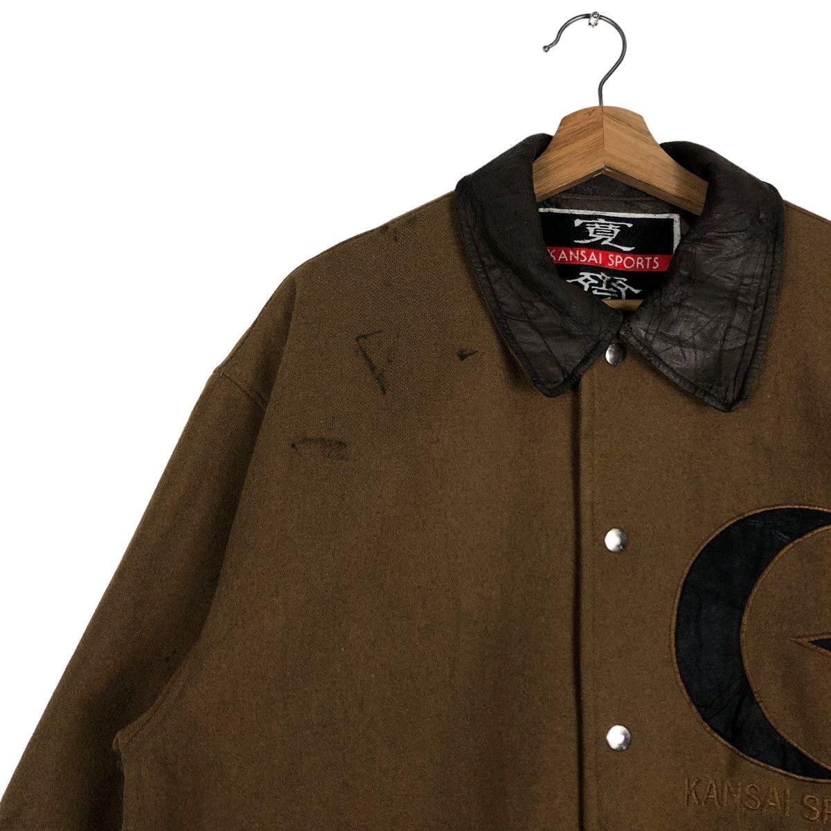 Kansai Yamamoto 🔥Rare Vintage Wool Jacket Kansai Sports Japan Big Logo Size US M / EU 48-50 / 2 - 8 Thumbnail