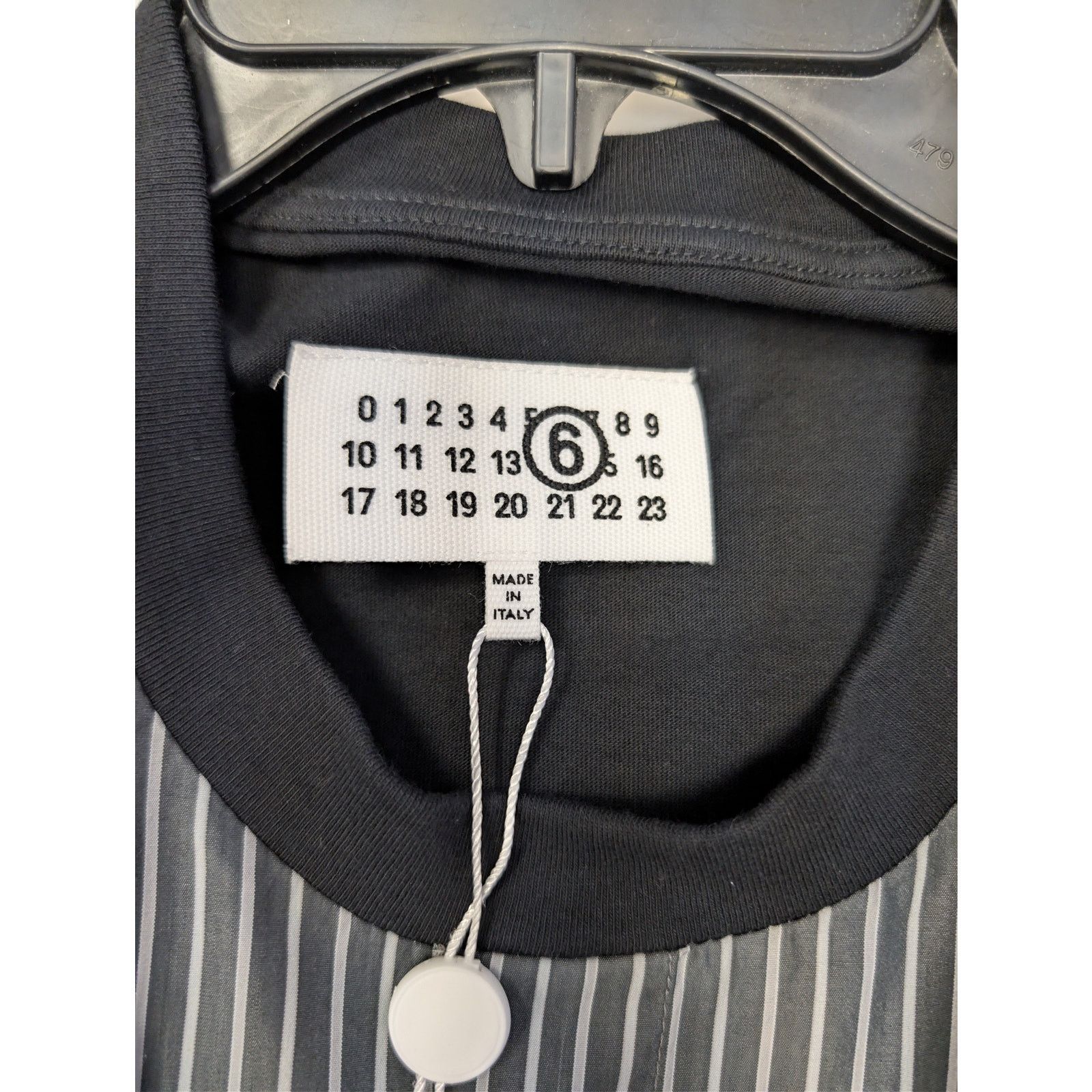 Maison Margiela o1rshd1 striped button-up t-shirt in Black Size US M / EU 48-50 / 2 - 21 Thumbnail