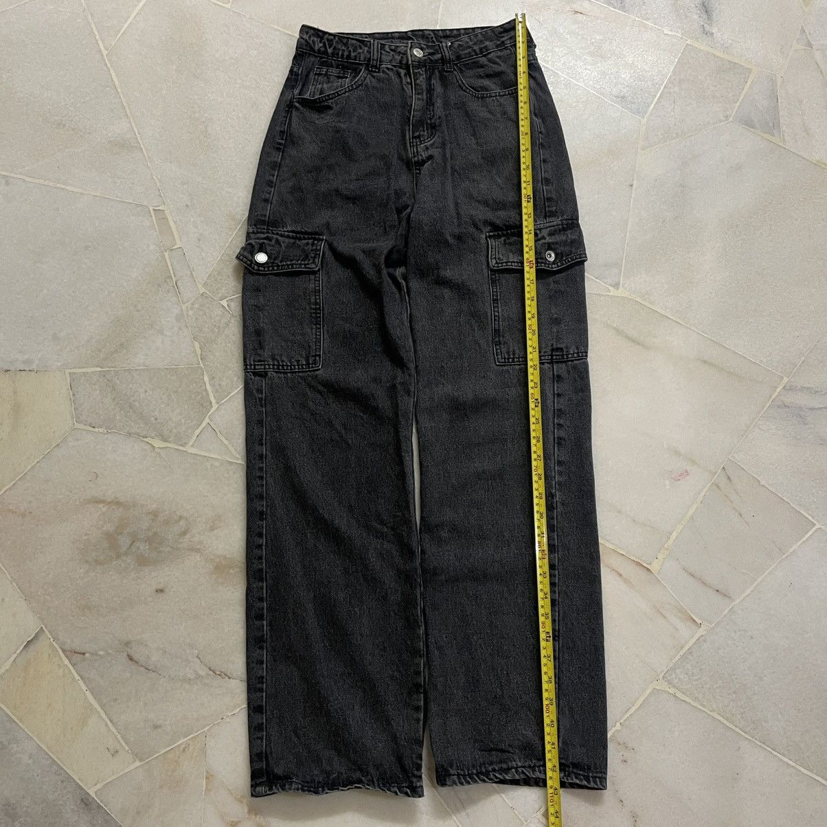 Carhartt Original black faded tone jeans cargo Size US 28 / EU 44 - 6 Thumbnail