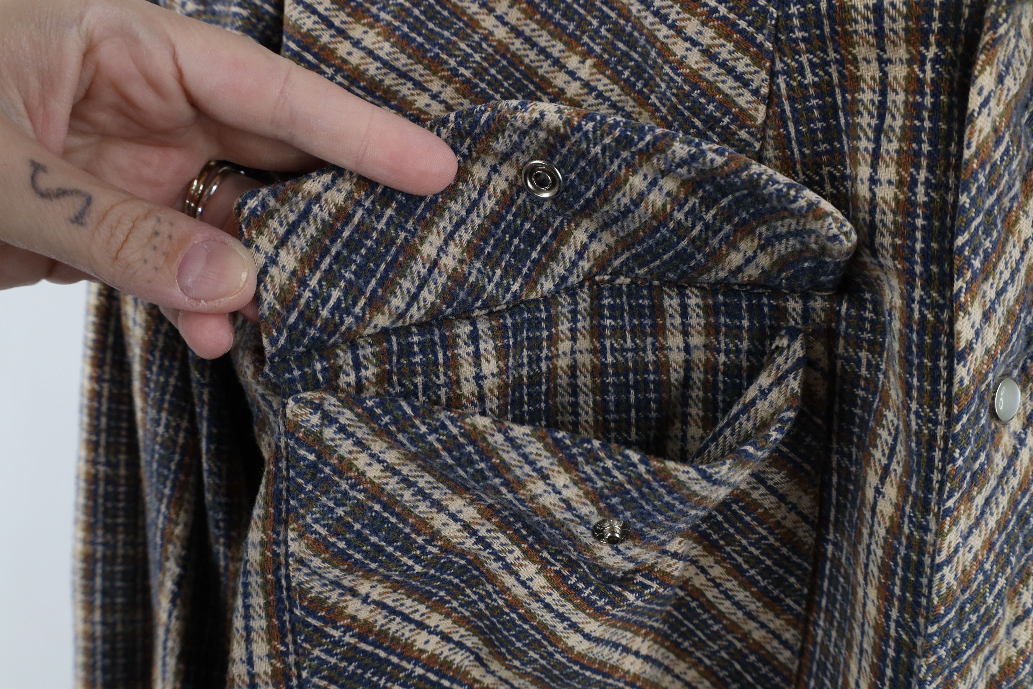 Vintage Vintage 90s Streetwear Flannel Snap Button Shirt Plaid Size US M / EU 48-50 / 2 - 4 Thumbnail