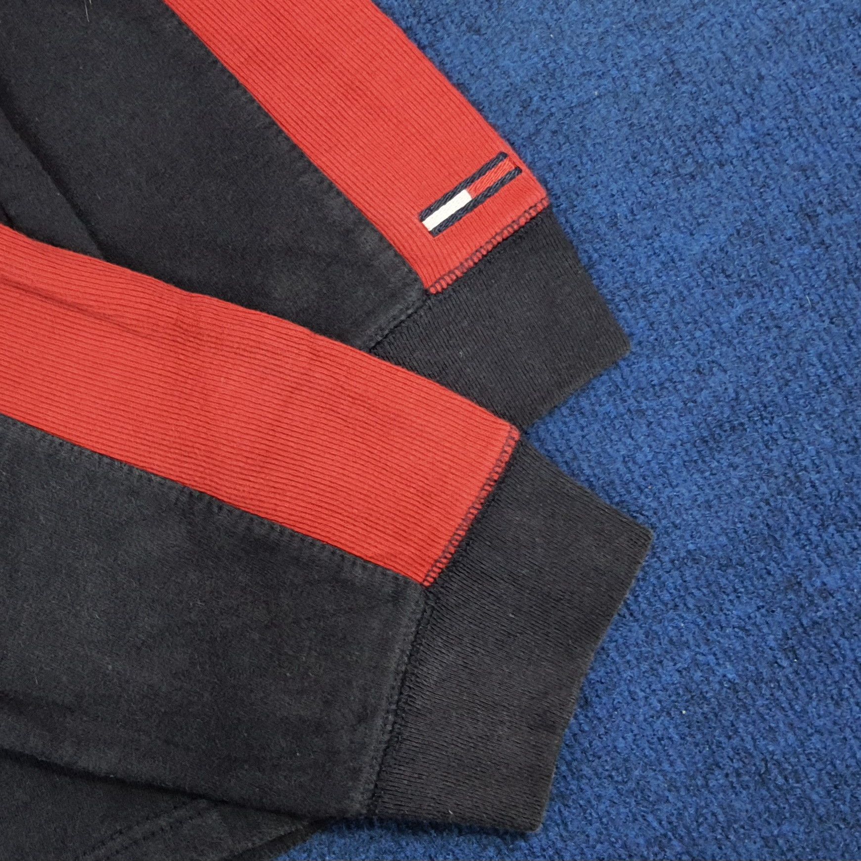 Tommy Hilfiger Vintage Tommy Hilfiger Stripe Half Zipper Sweatshirt C273N28 Size US XL / EU 56 / 4 - 4 Thumbnail