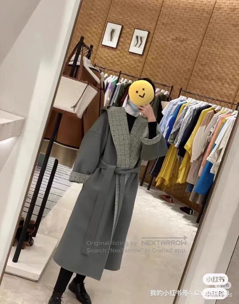 Loewe Loewe Monogram Print Wool Bathrobe Coat Size XS / US 0-2 / IT 36-38 - 8 Thumbnail
