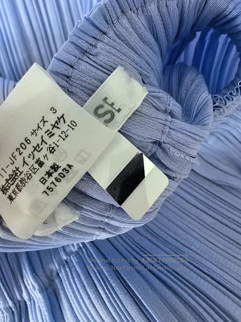 Issey Miyake Issey Miyake size:3 Light Blue-Purple Trousers Size 31" - 6 Thumbnail