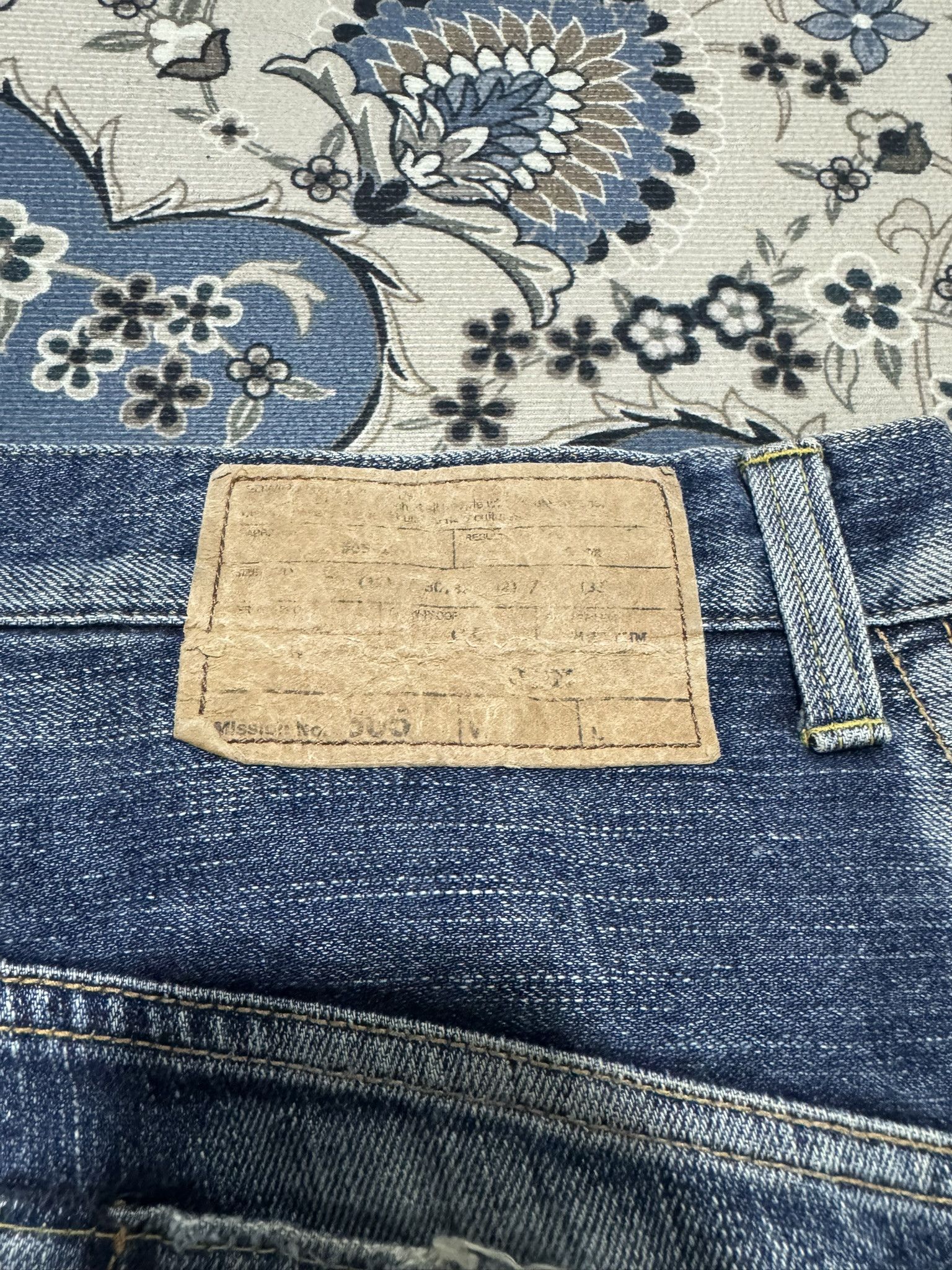 Edwin × Japanese Brand Vintage Edwin 505 Zipper Selvadge Redline Jeans Sun Faded Size US 34 / EU 50 - 10 Thumbnail