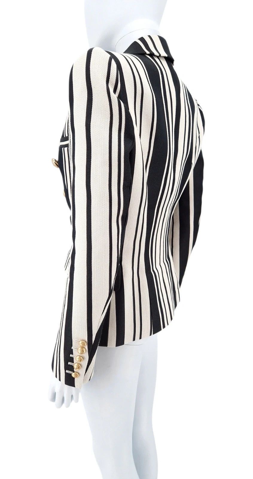 Balmain Balmain Double-Breasted Striped Blazer Size M / US 6-8 / IT 42-44 - 8 Thumbnail
