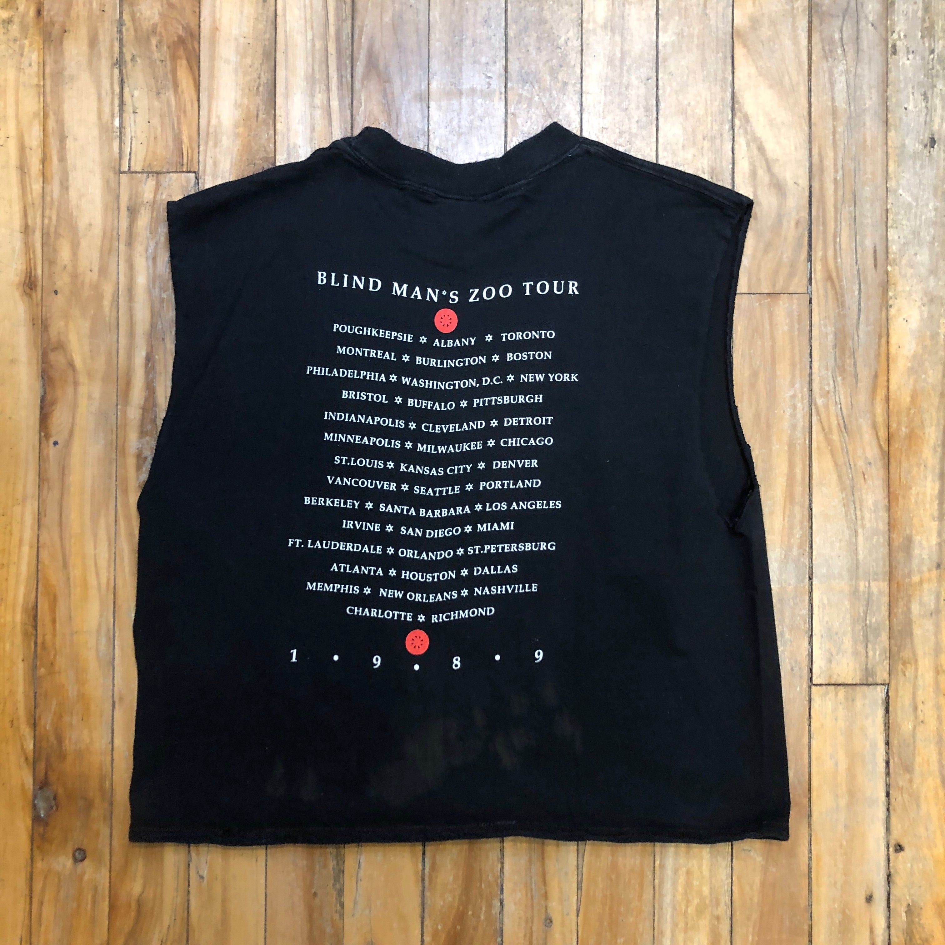 Other 1989 10,000 Maniacs "Blind Man's Zoo" Tour Vintage Made In U.S.A. Single-Stitch Graphic Tank Tee Size L Size US L / EU 52-54 / 3 - 4 Thumbnail