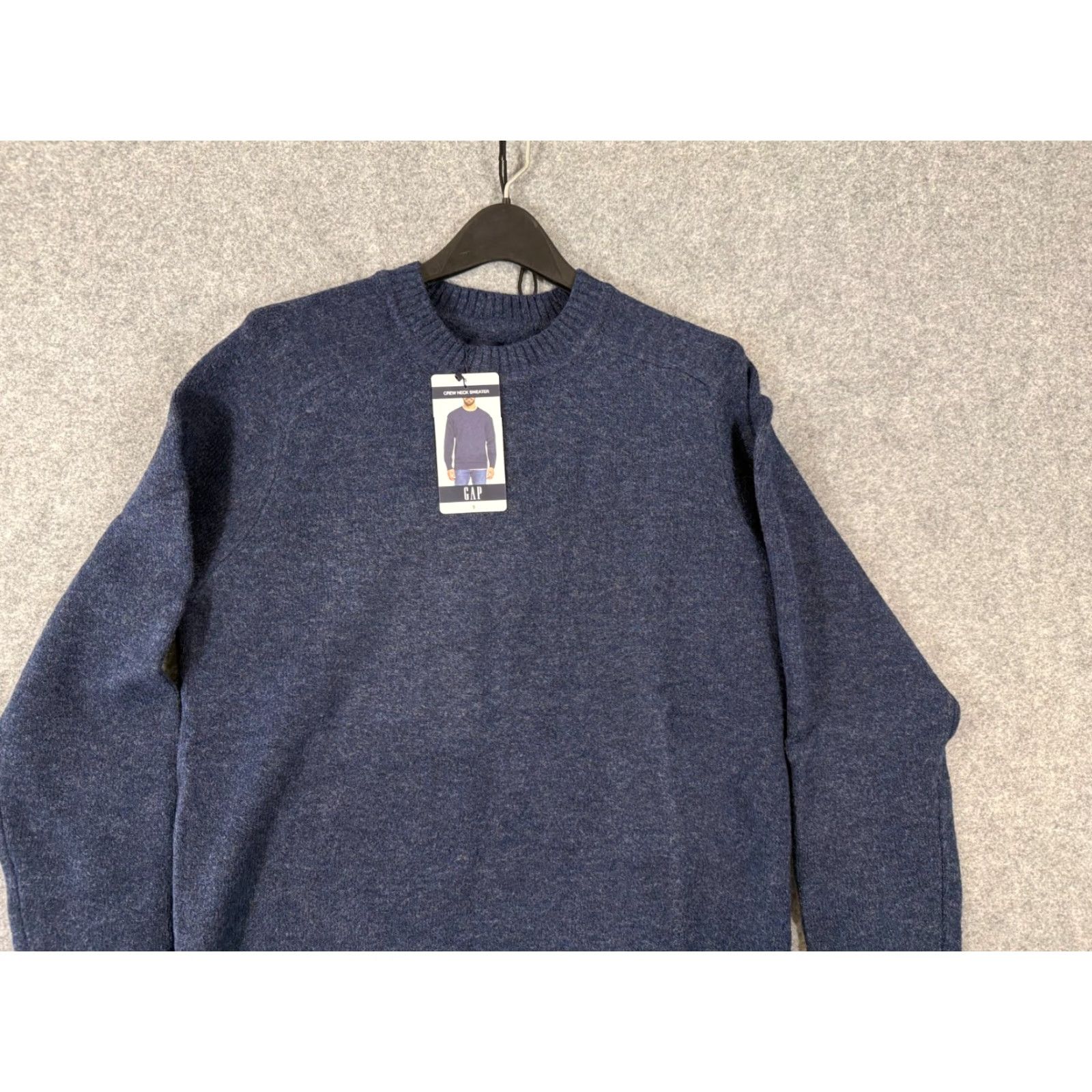 Gap Gap Pullover Sweater Mens S Navy Stretch Wool Blend Crew Neck Long Sleeve NWT Size US S / EU 44-46 / 1 - 2 Thumbnail