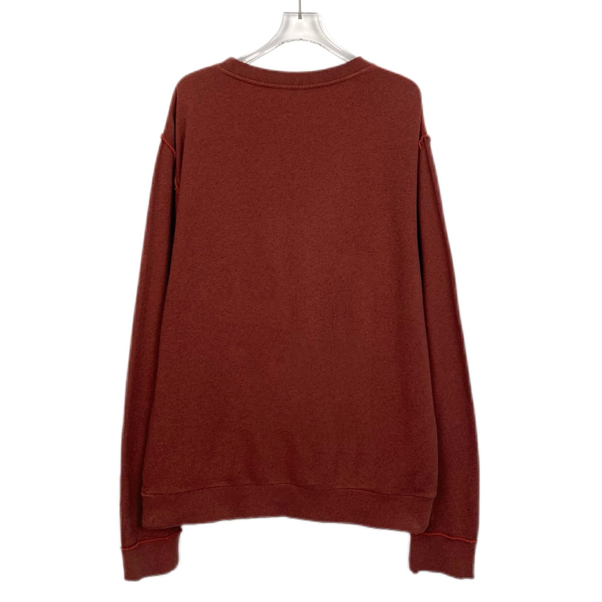 Loewe Red Logo Intarsia Cotton Crew Neck Long Sleeve Knit Sweater Size M / US 6-8 / IT 42-44 - 7 Thumbnail