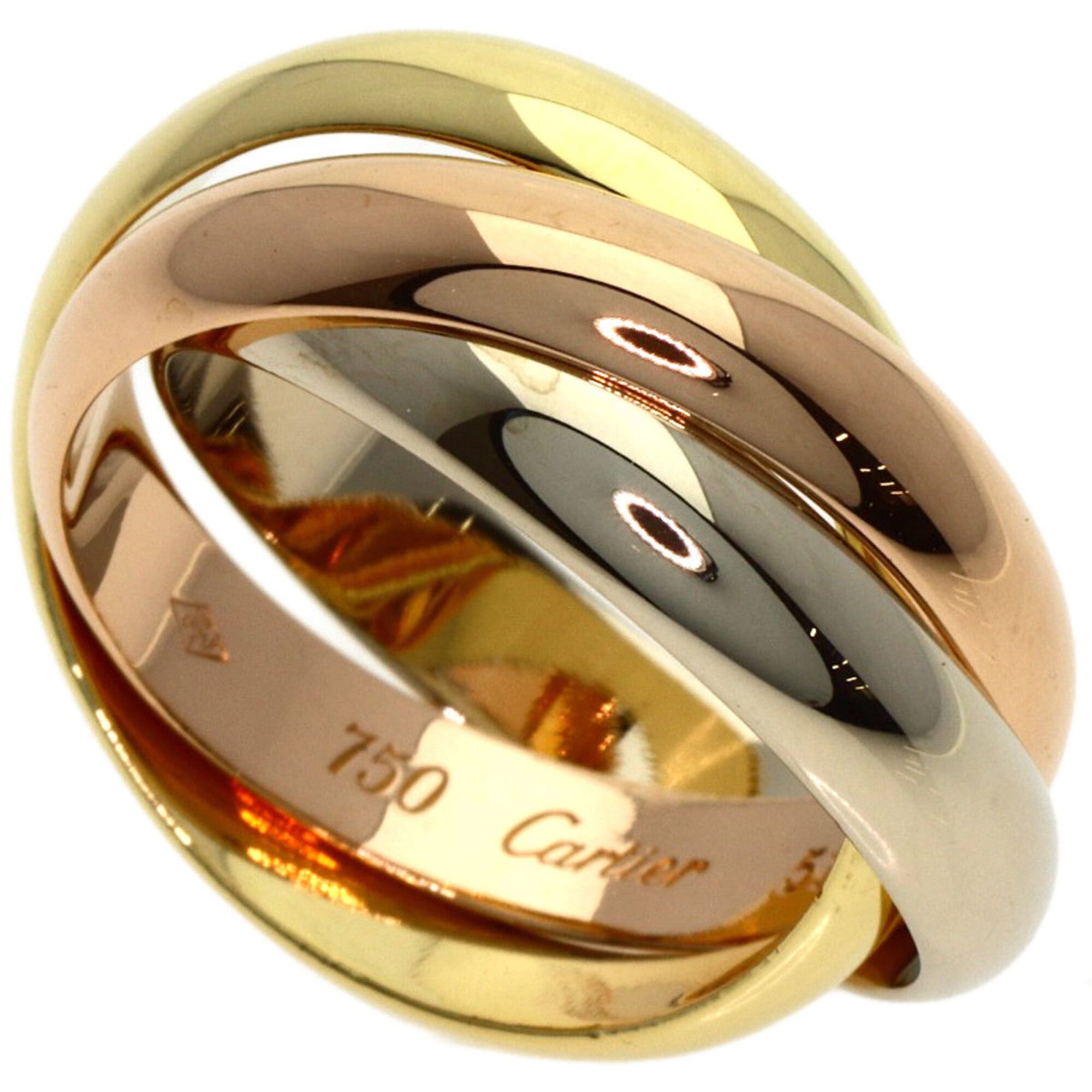 Cartier Cartier Trinity #51 Ring, 18K Yellow Gold/18K White Pink Gold, Women's, CARTIER Size ONE SIZE - 1 Thumbnail